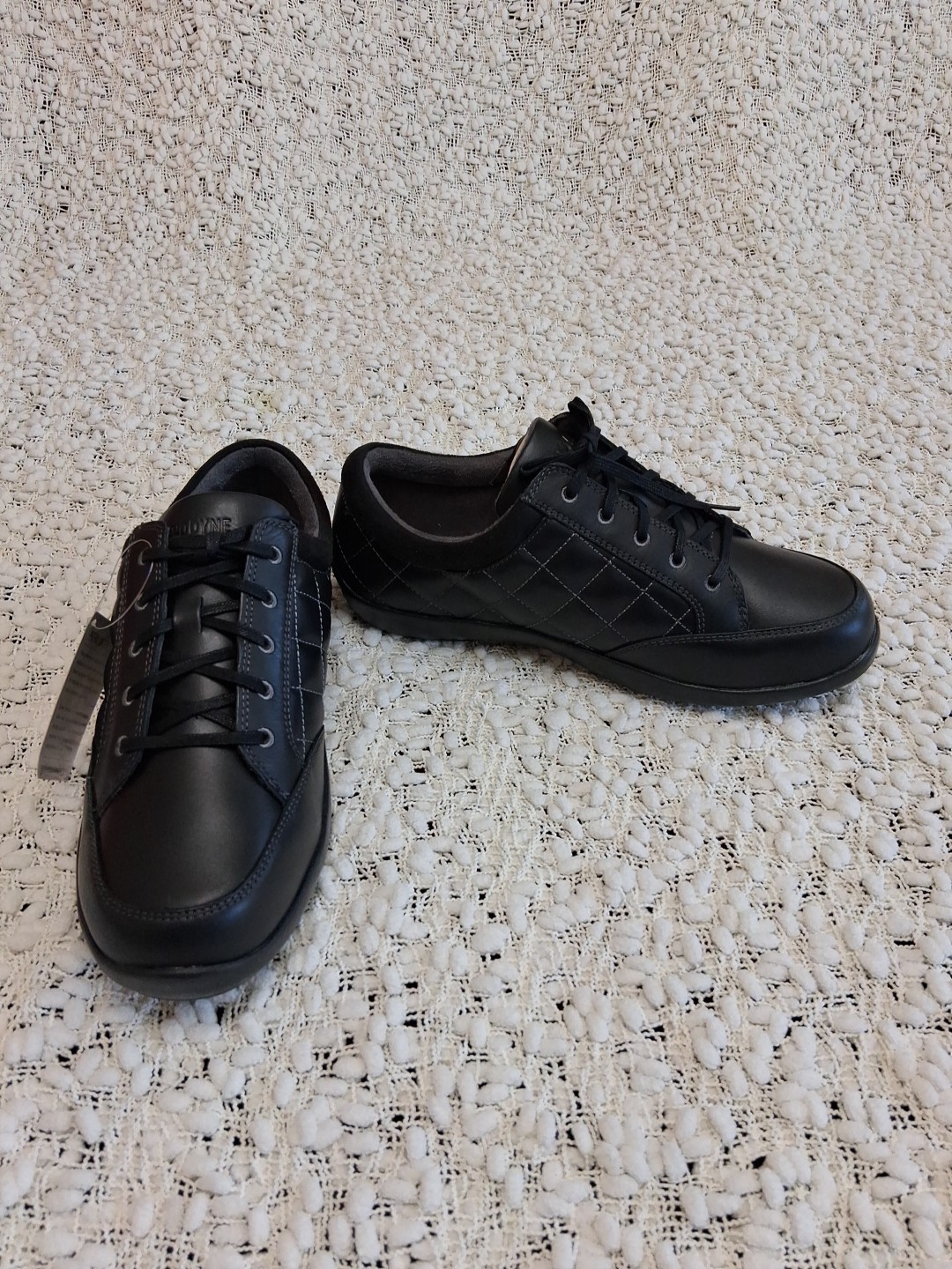 Anodyne No.75 Women’s Diabetic Orthopedic Shoes Black Leather, Size 9W