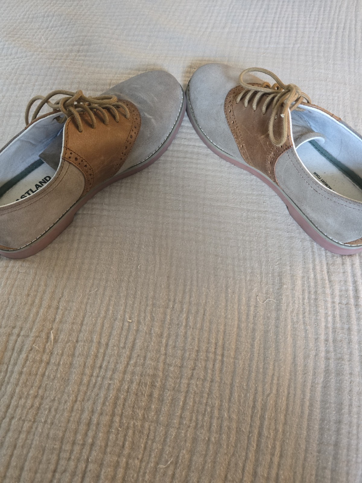 Eastland Sadie Women’s Oxford Shoes Olive Size 7 Gently Worn School Girl Saddle