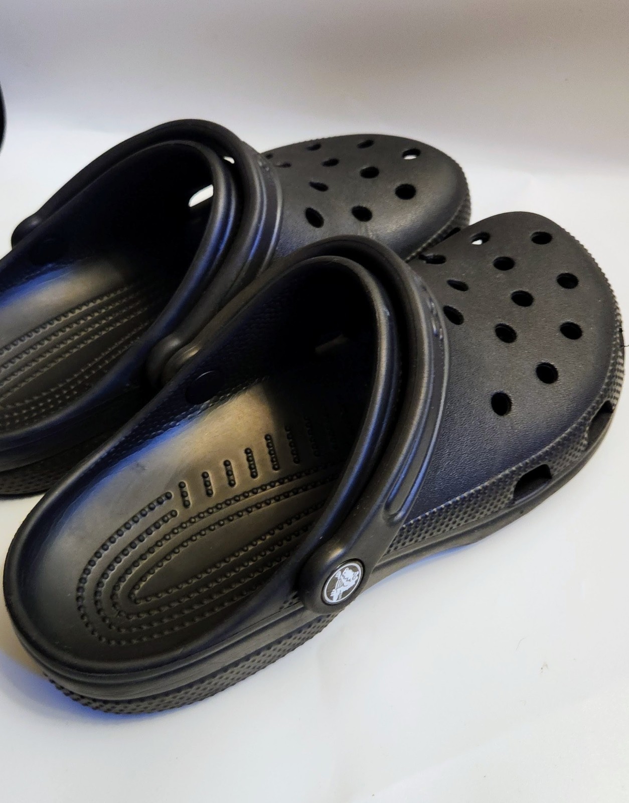 Women’s Black Classic Crocs Slip On Clogs Comfort Garden Shoes Size 8