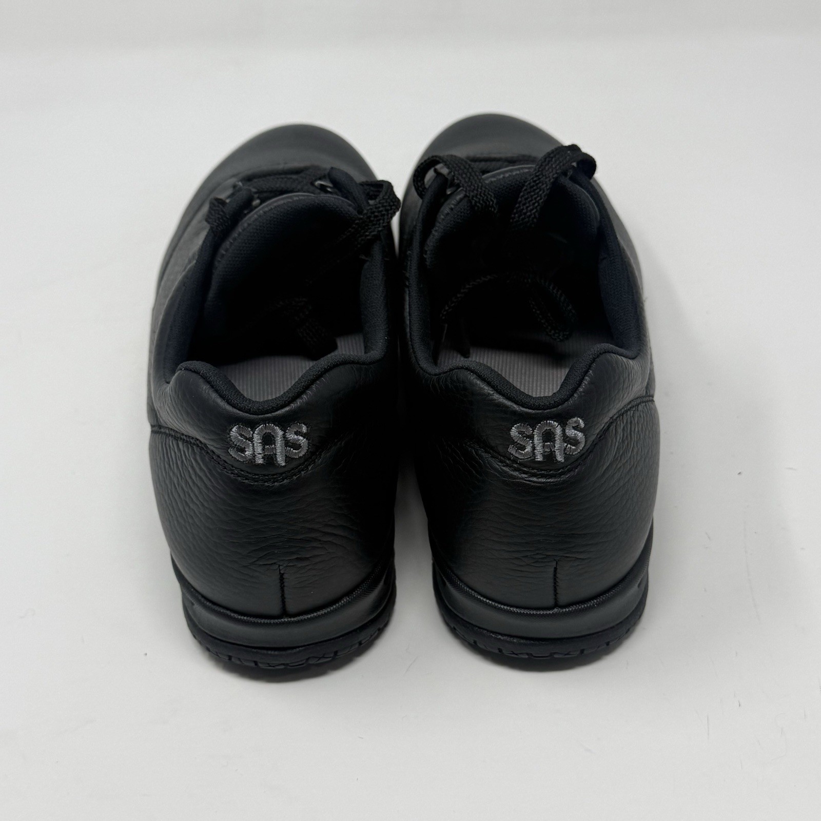 SAS Liberty Shoes Womens 9.5 M Black Leather Slip Resistant Comfort Work Sneaker