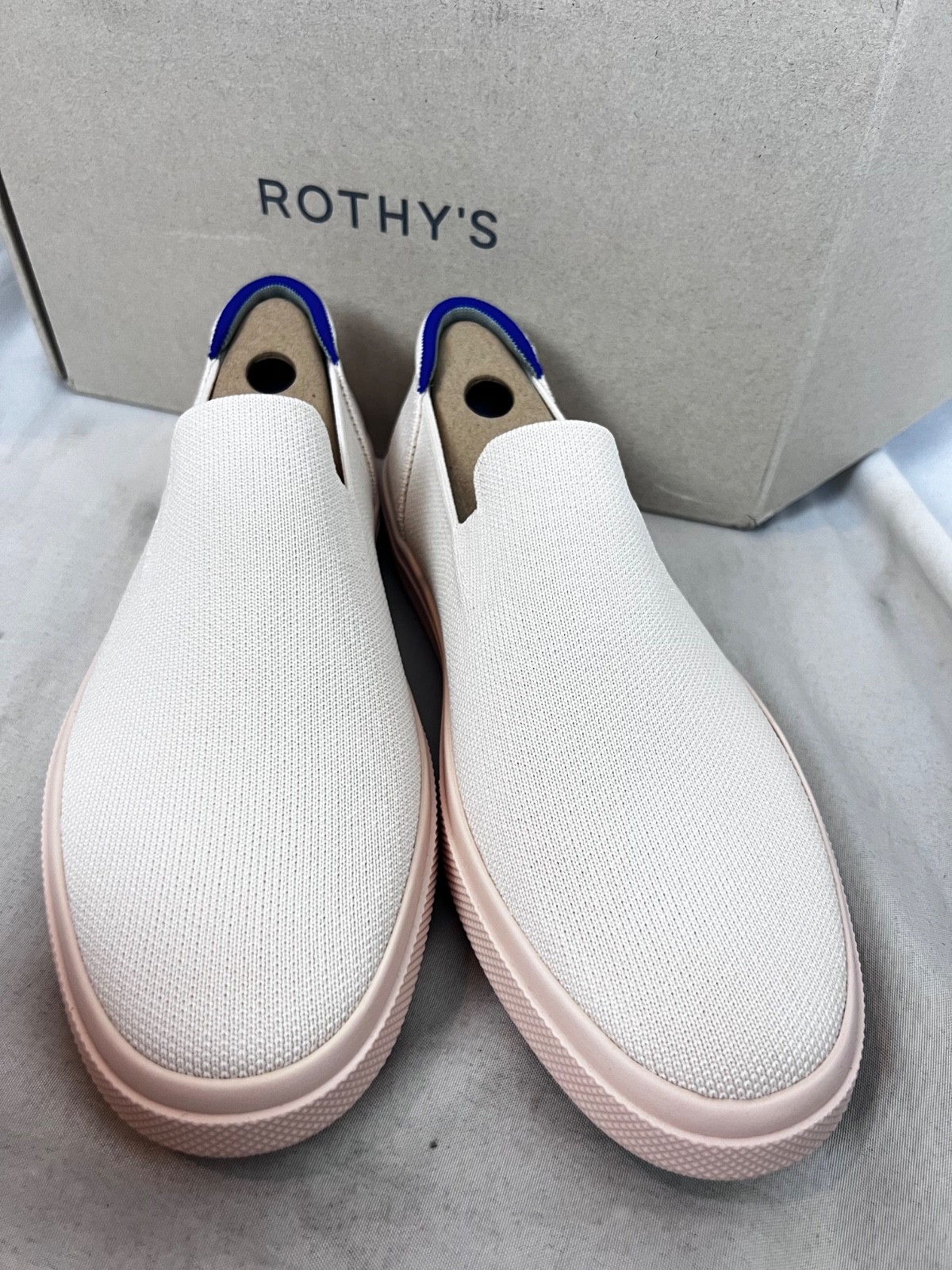 ROTHYS slip on sneakers cream the city Rothy’s size 9.5 womens NEW Mens 8