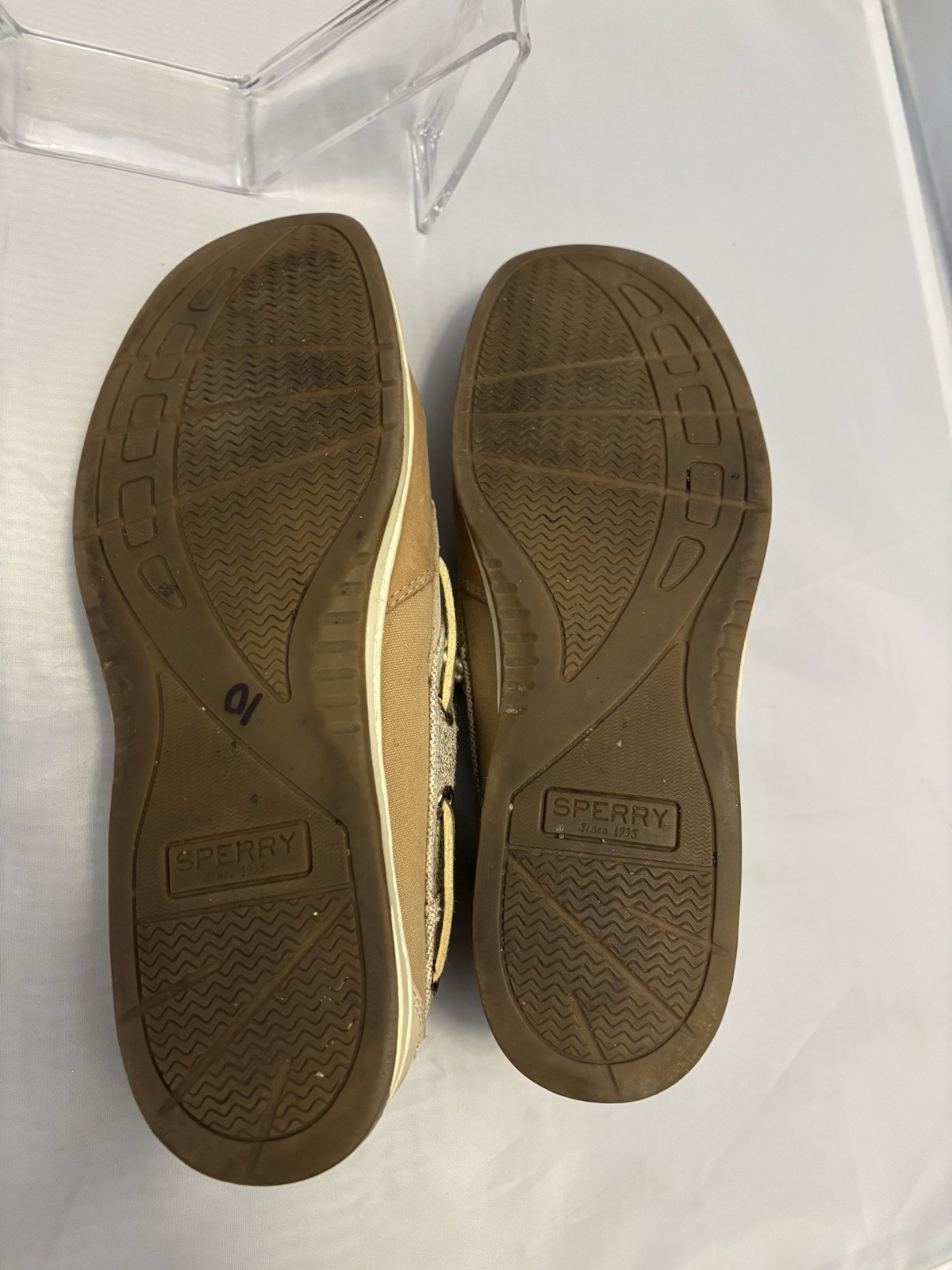Sperry Top-Sider Slip-On Boat Shoes,Womens Rosefish Multicolor Sparkle Size W8.5