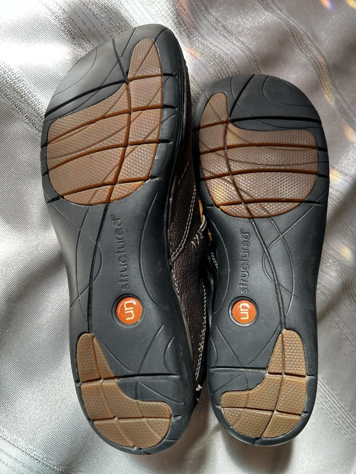 Clarks Unstructured Women’s Size 11 N Un.Loop Bronze leather slip-on Shoes