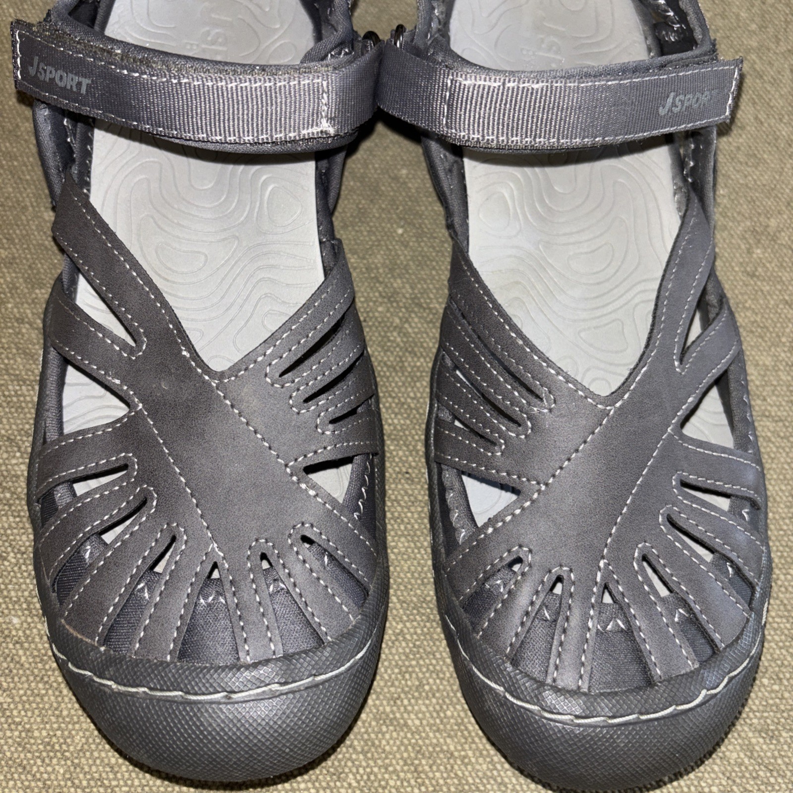 J Sport By Jambu Womens Shoes “Poppy” Gray US 7M