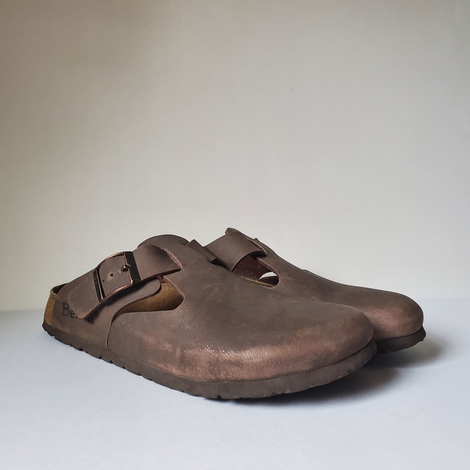 *Wear Birkenstock Betula Mocha Leather Clog Size 8 Ladies Men 6 Anatomic Footbed