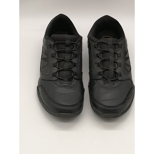 Tredsafe Sneakers Womens Black 9.5 Leather Work Shoe Slip Resistant Anti Fatigue