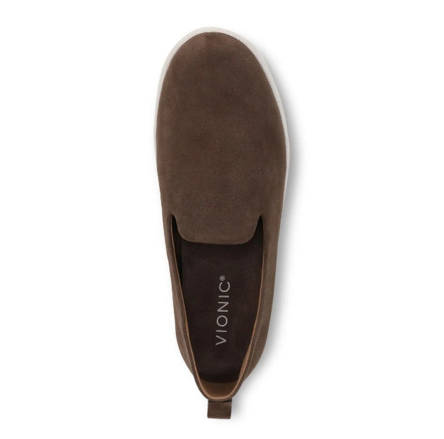 VIONIC Uptown Willa Slip On Sneaker Driftwood Suede NEW