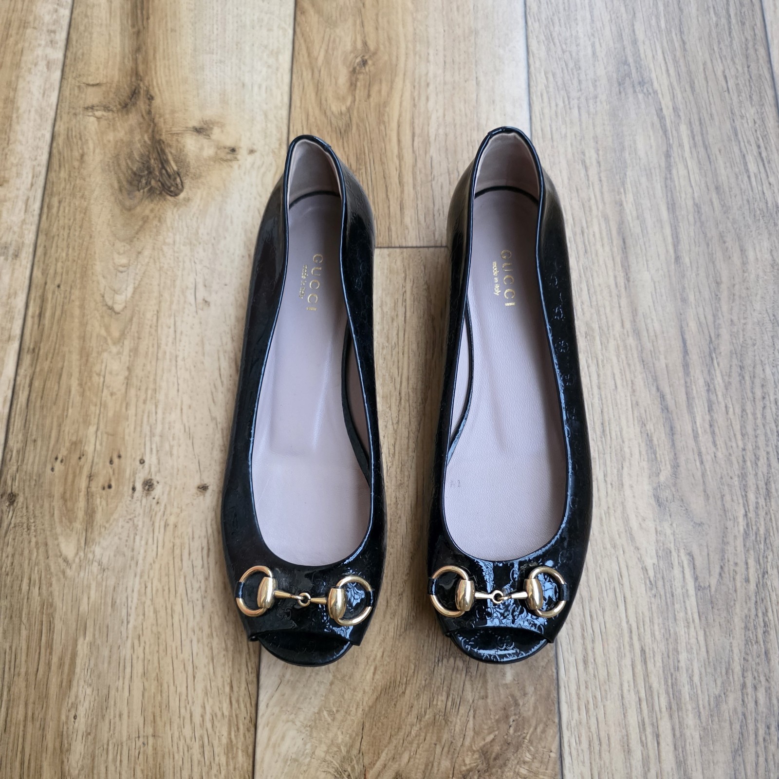 GUCCI HORSEBIT MICROGUCCISIMA BALLET FLATS SIZE 37 EU, 6.5 US, 4 UK