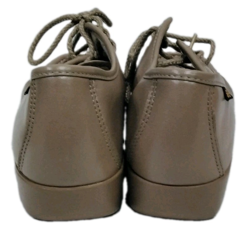 SAS Siesta Genuine Handsewn Soft Heels Lace-Up Loafers Women’s Size 7.5 Beige