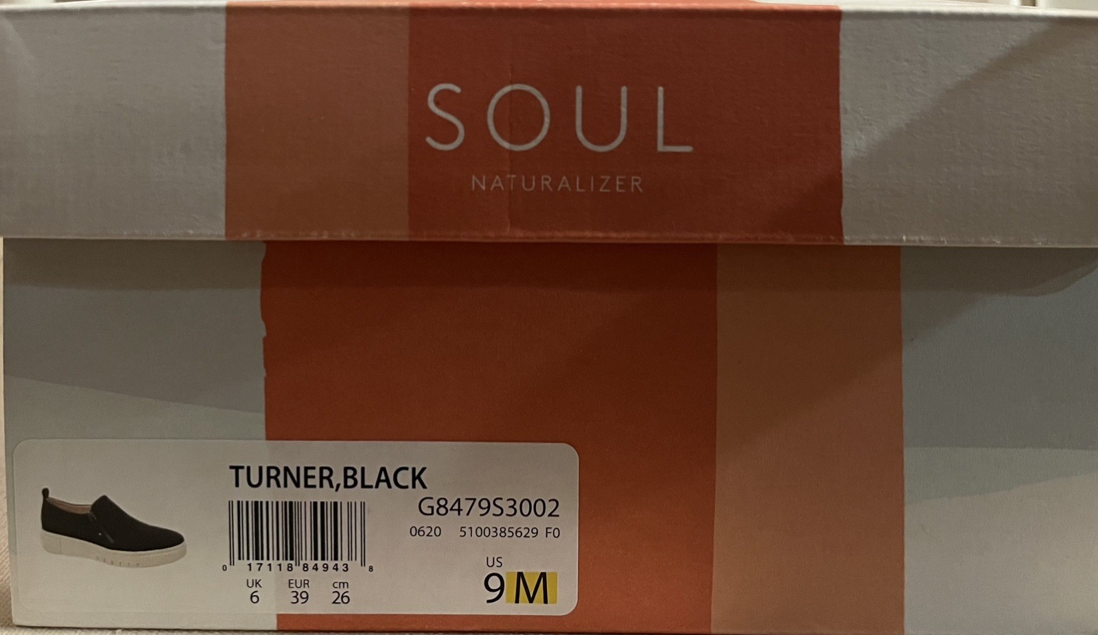 Soul Naturalizer “Turner” Slip-On Sneakers Black Canvas Women’s Size 9M NIB
