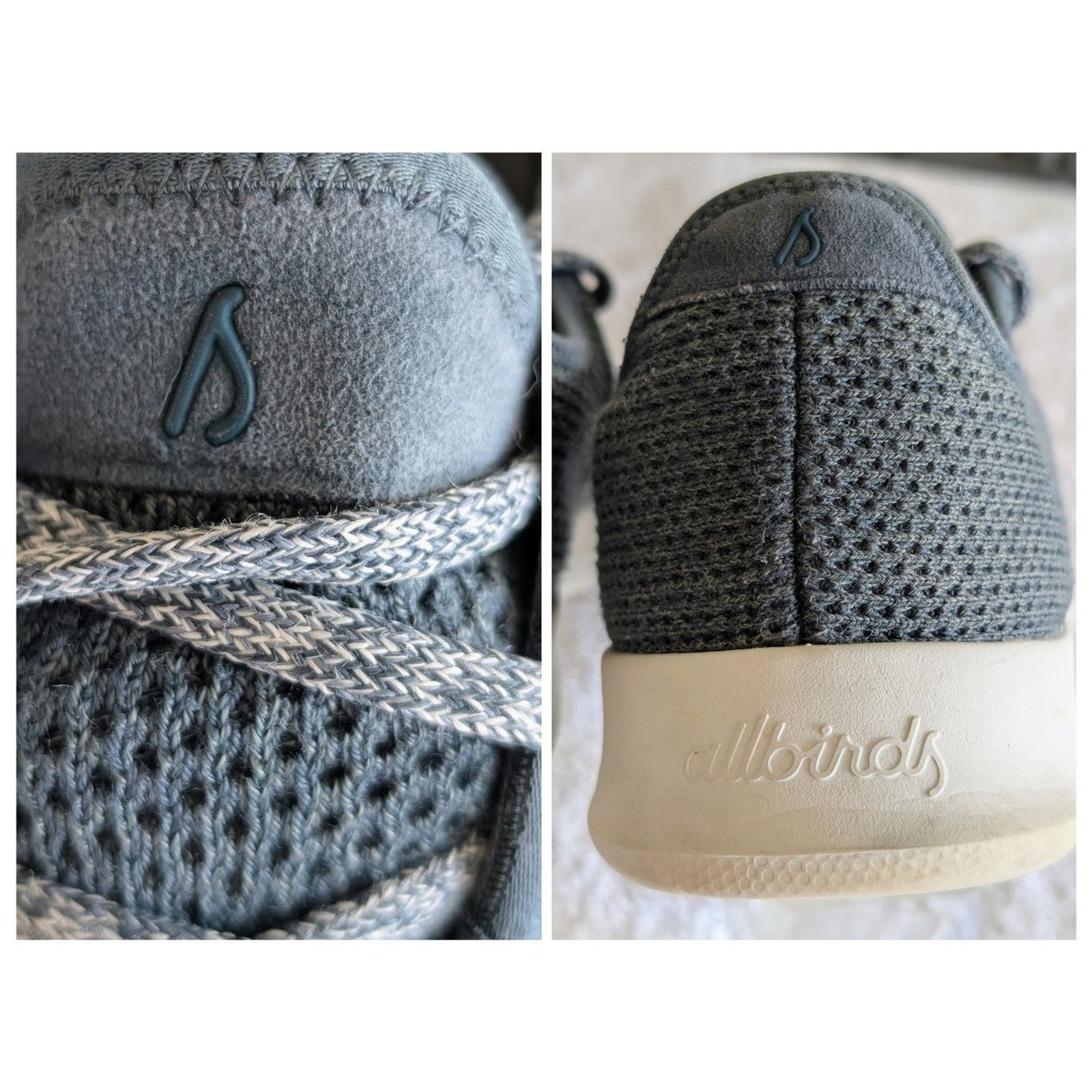 Allbirds Tree Runners Women’s Sz 10 Blue Gray Sustainable Knit Sneakers