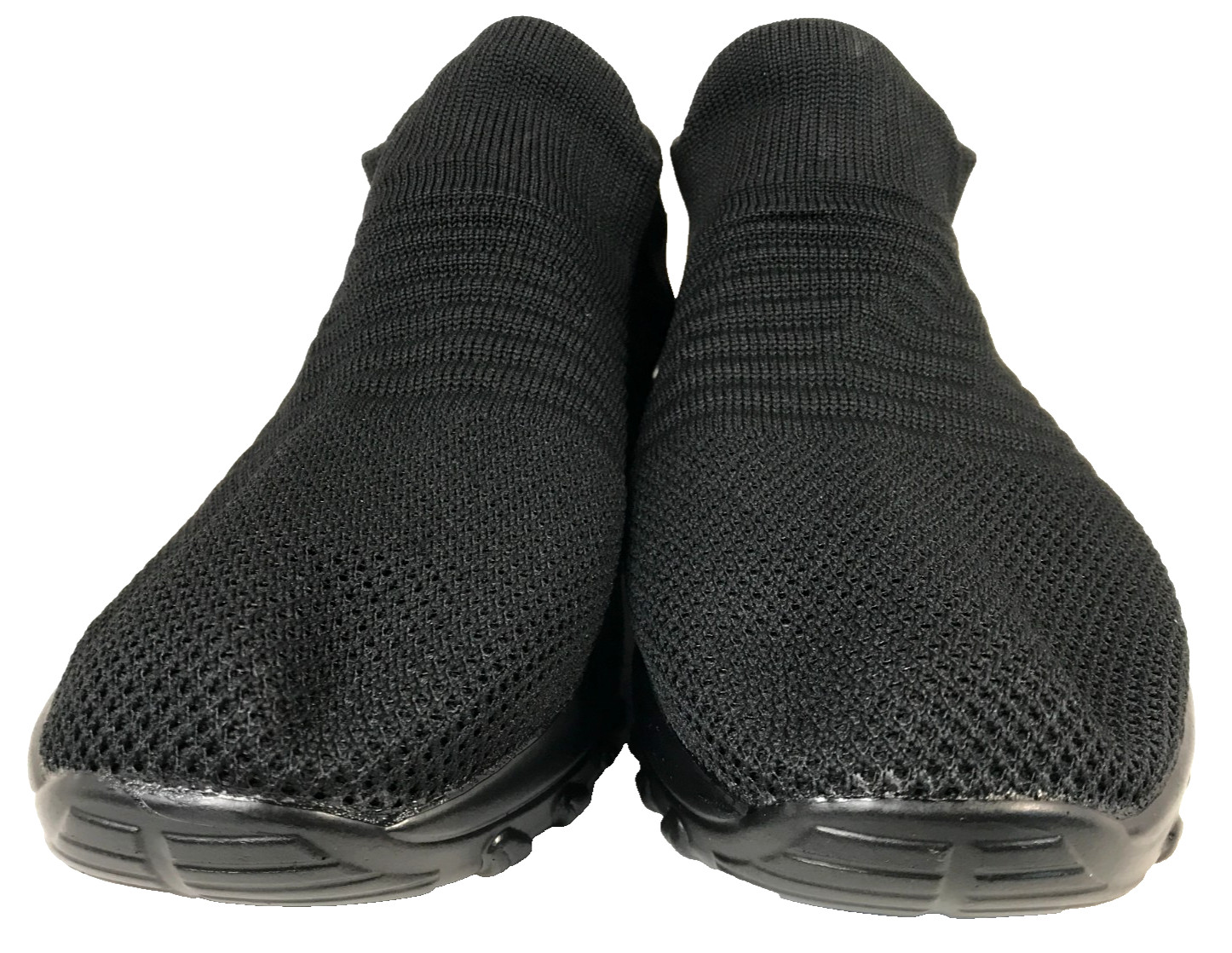 Womens Sock Walking Sneaker Shoes Mesh Slip On Low Top Air Cushion Black Size 40