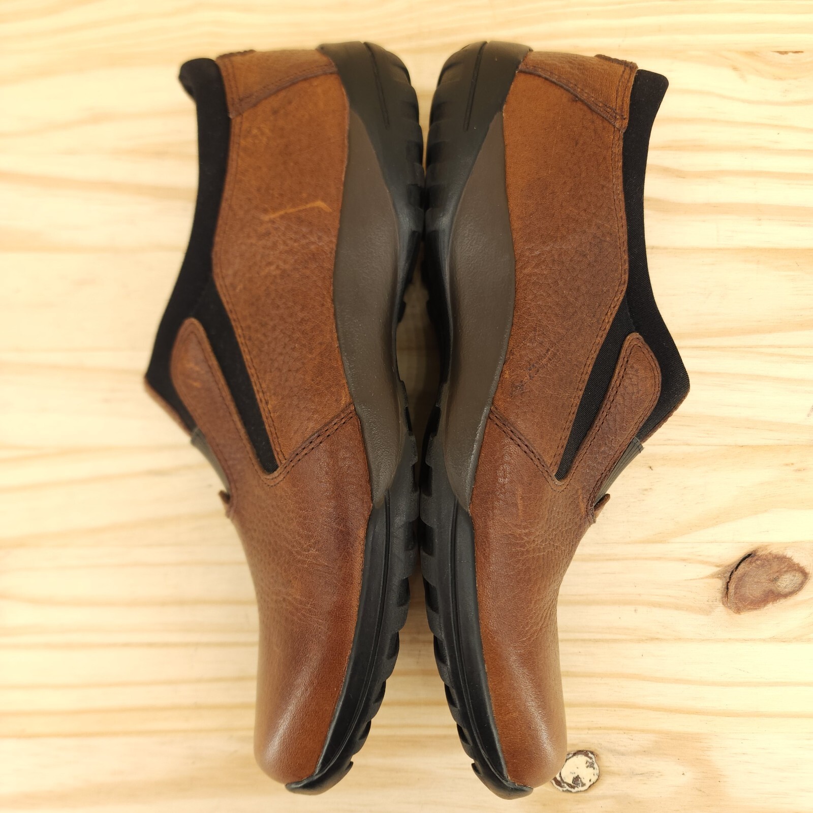 RJ Colt Women’s Slip On Shoes Sz 8 M Brown Leather Comfort Outdoor Western Walk