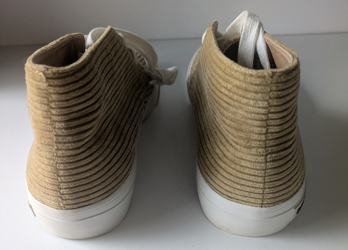 SeaVees Corduroy Maslon Desert Boot Women Size 8 Tan Slip On
