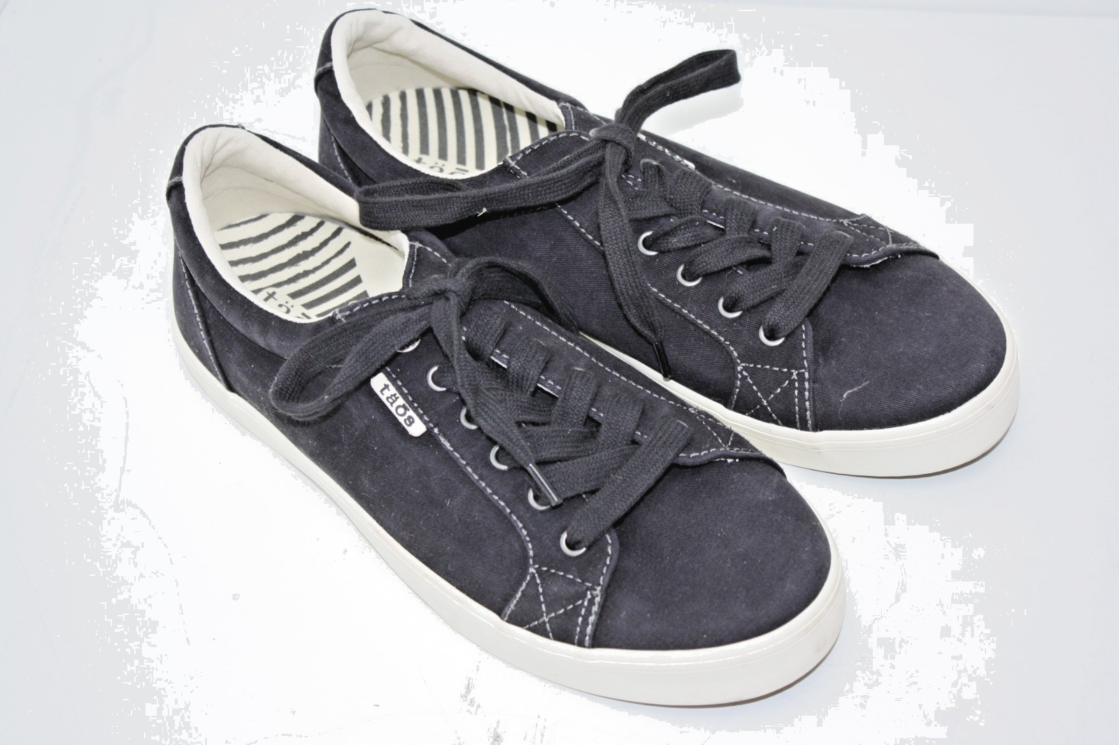 Taos Plim Soul Star Women Sz 9.5 Sneaker Navy Wash Canvas Low Top Lace Up