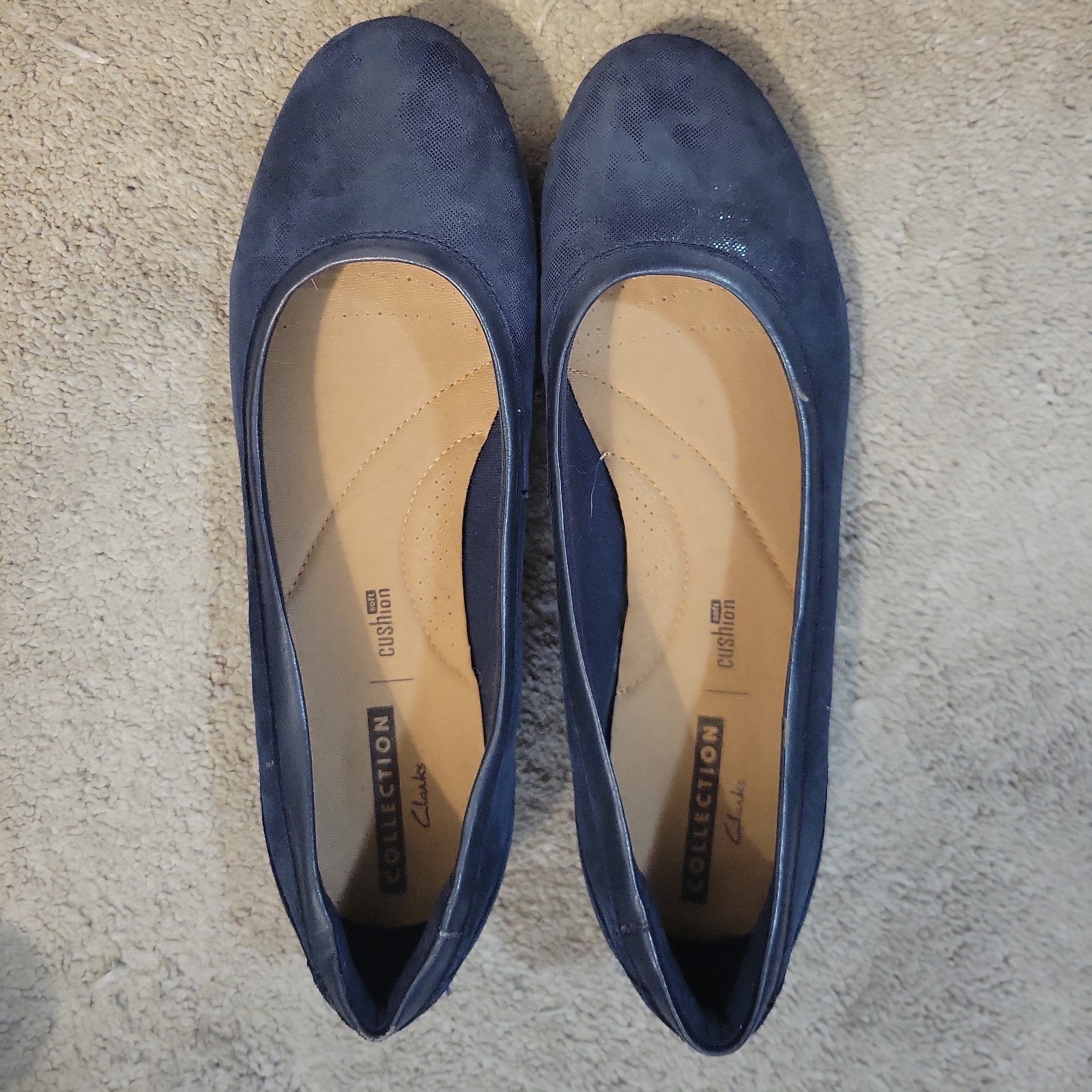 Clark’s Collection Gracelin Navy Soft Cushion Size 8