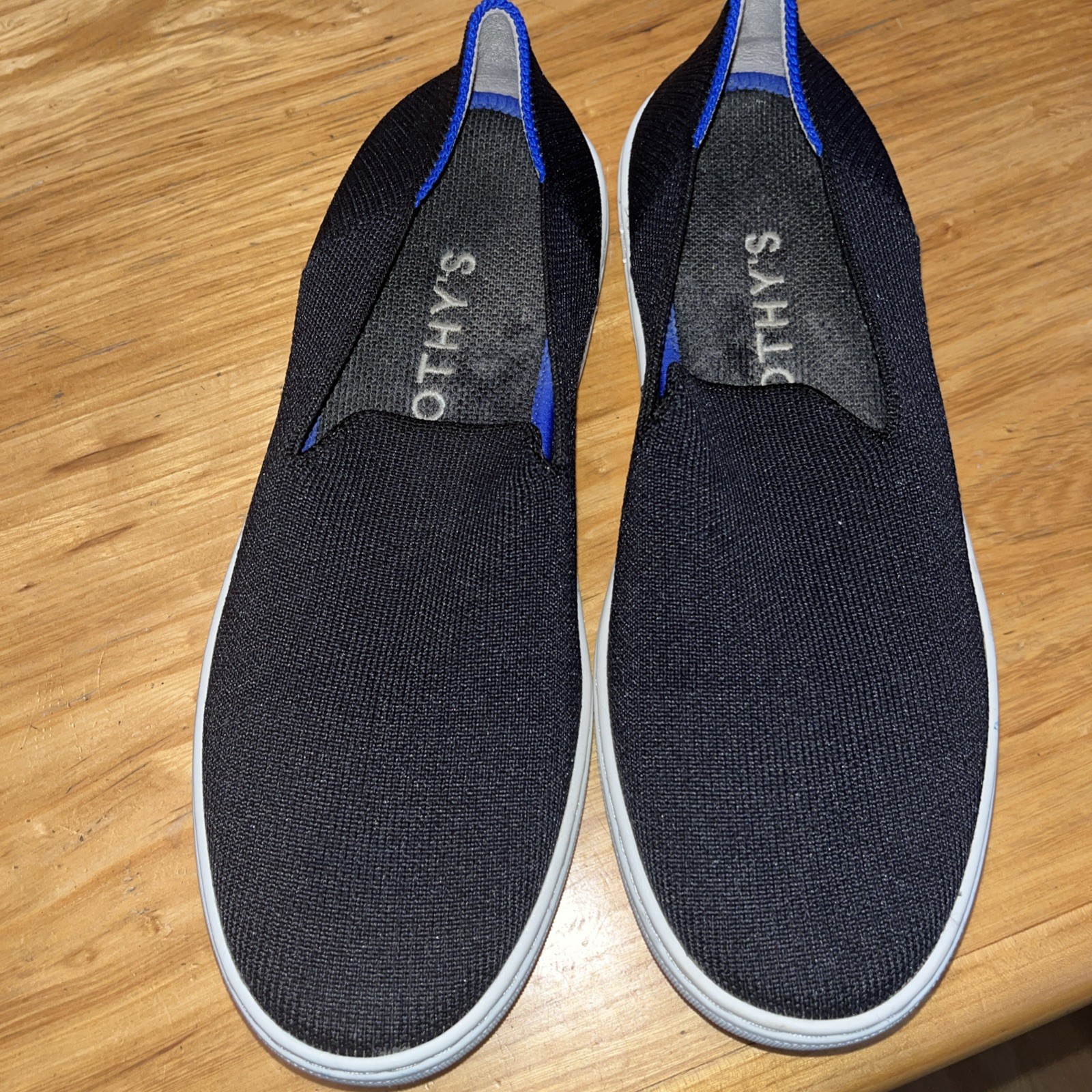 Rothy’s The Original Navy Blue Slip On Sneaker Women’s Sz 7 Comfort & Classic