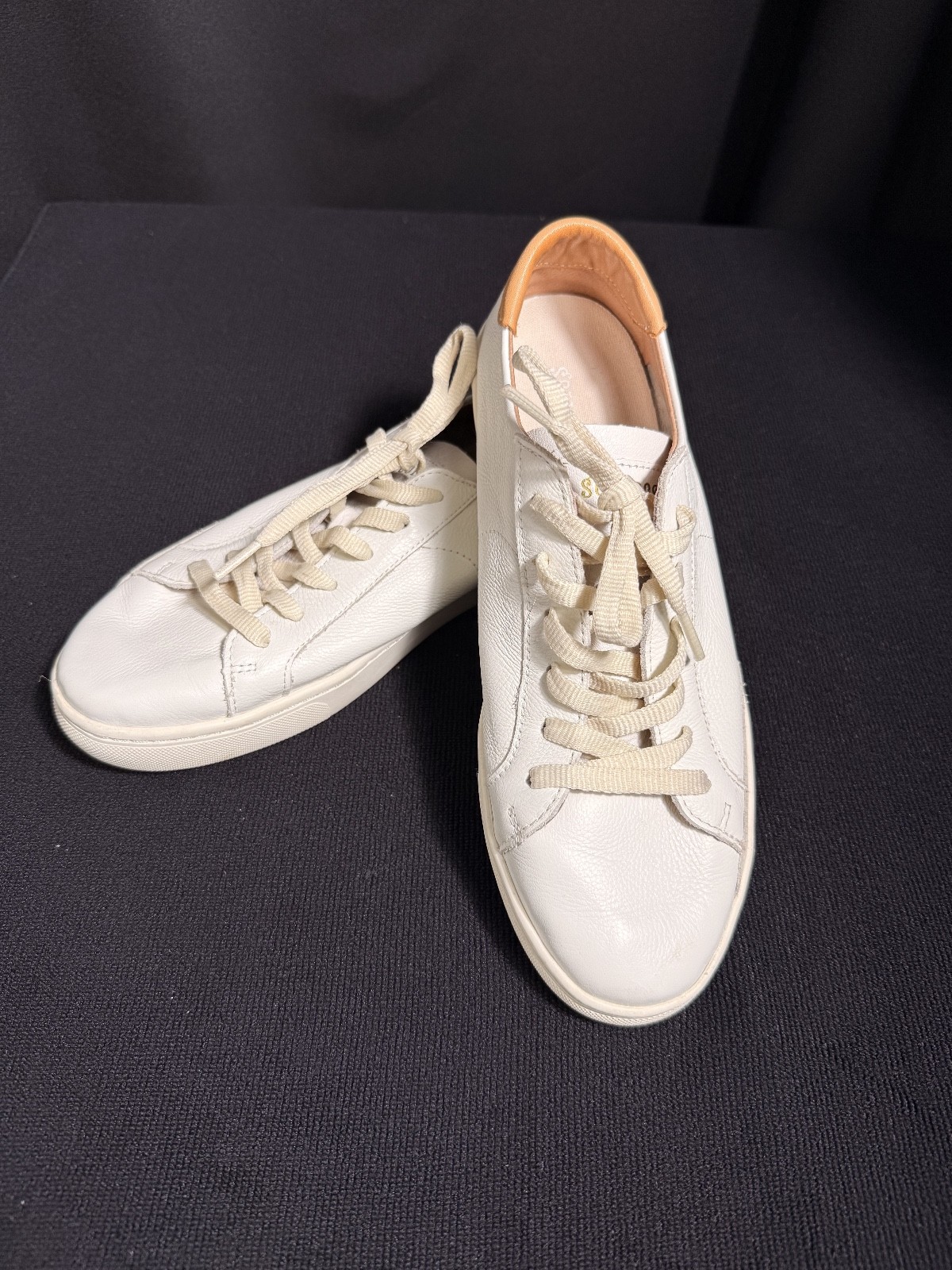 Soludos Oasis White Leather Sneakers Women’s Sz 10 EU 40.5 Ibiza Shoes