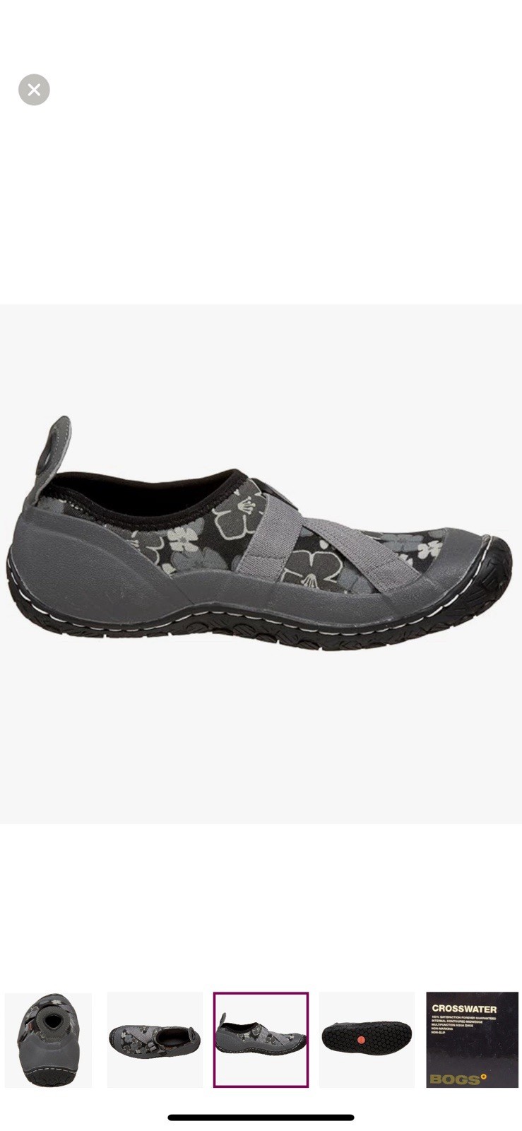 Bogs Crosswater Water Shoe Green 10 Waterproof Neoprene Kayaking Canoeing SUP