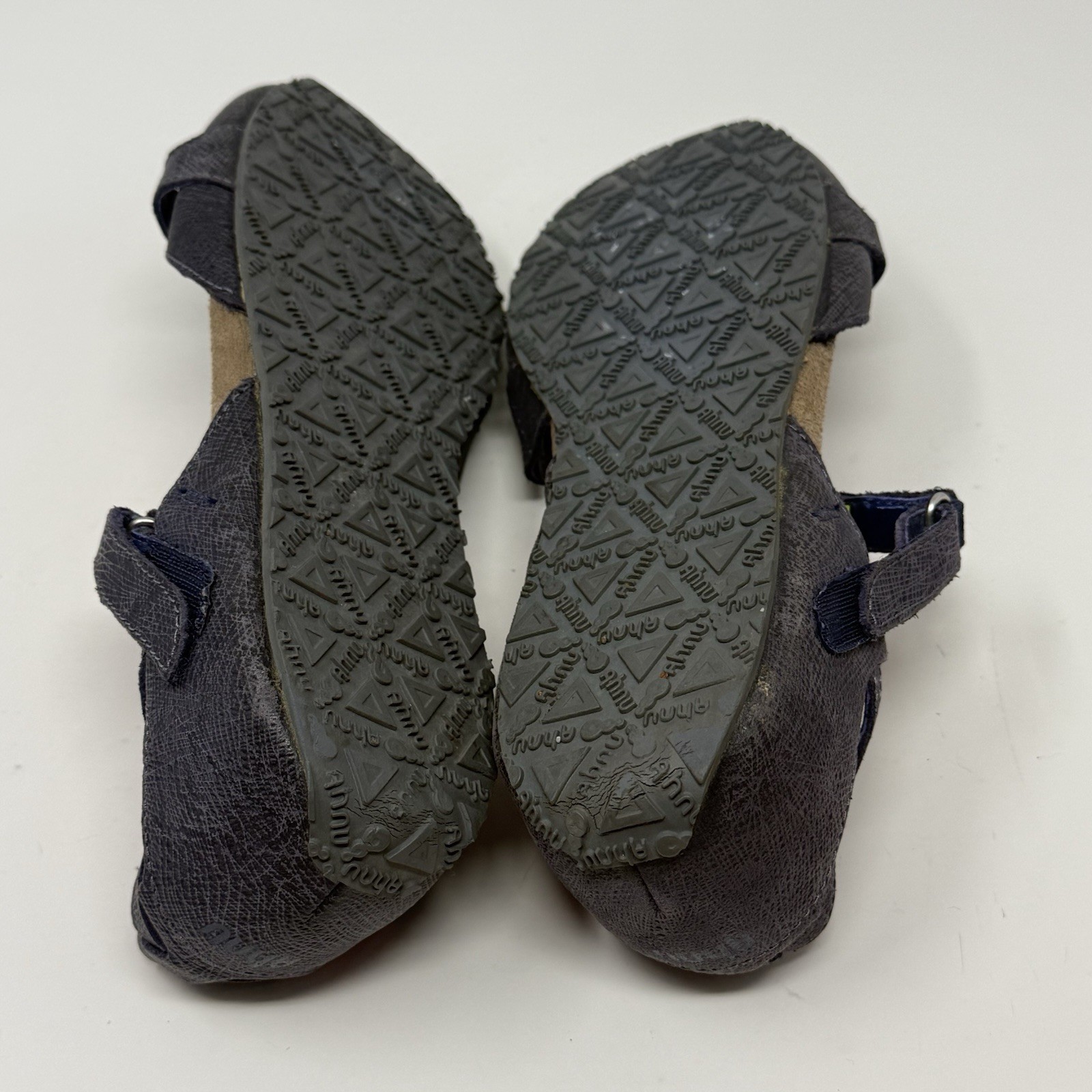 Ahnu Tullia II Mary Jane Shoes Womens 7.5 Blue Leather Casual Comfort Flats