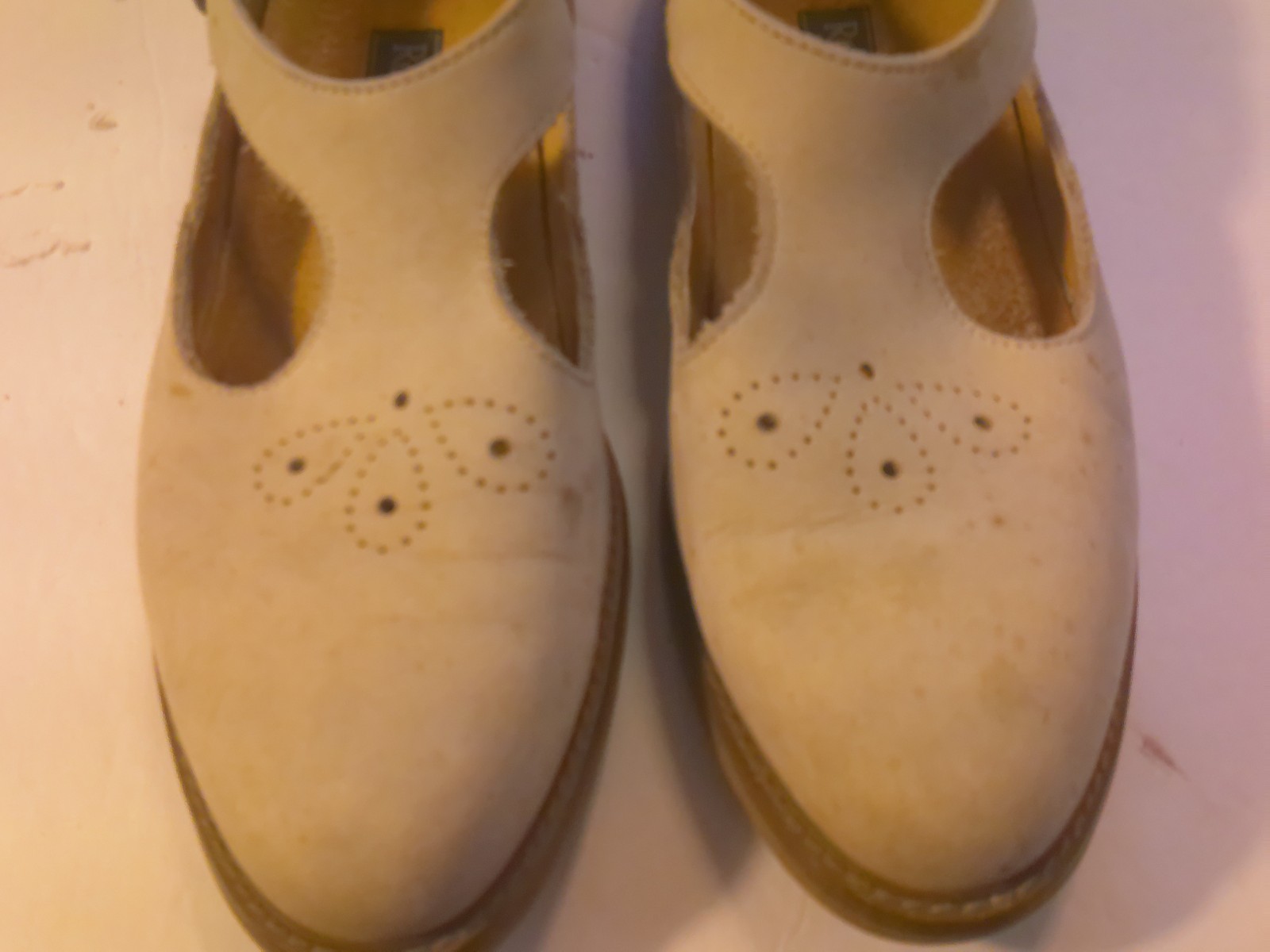 Rockport Tan Mary Jane Shoes Women Size 8.5M Leather Suede Vibram Boho Hippie