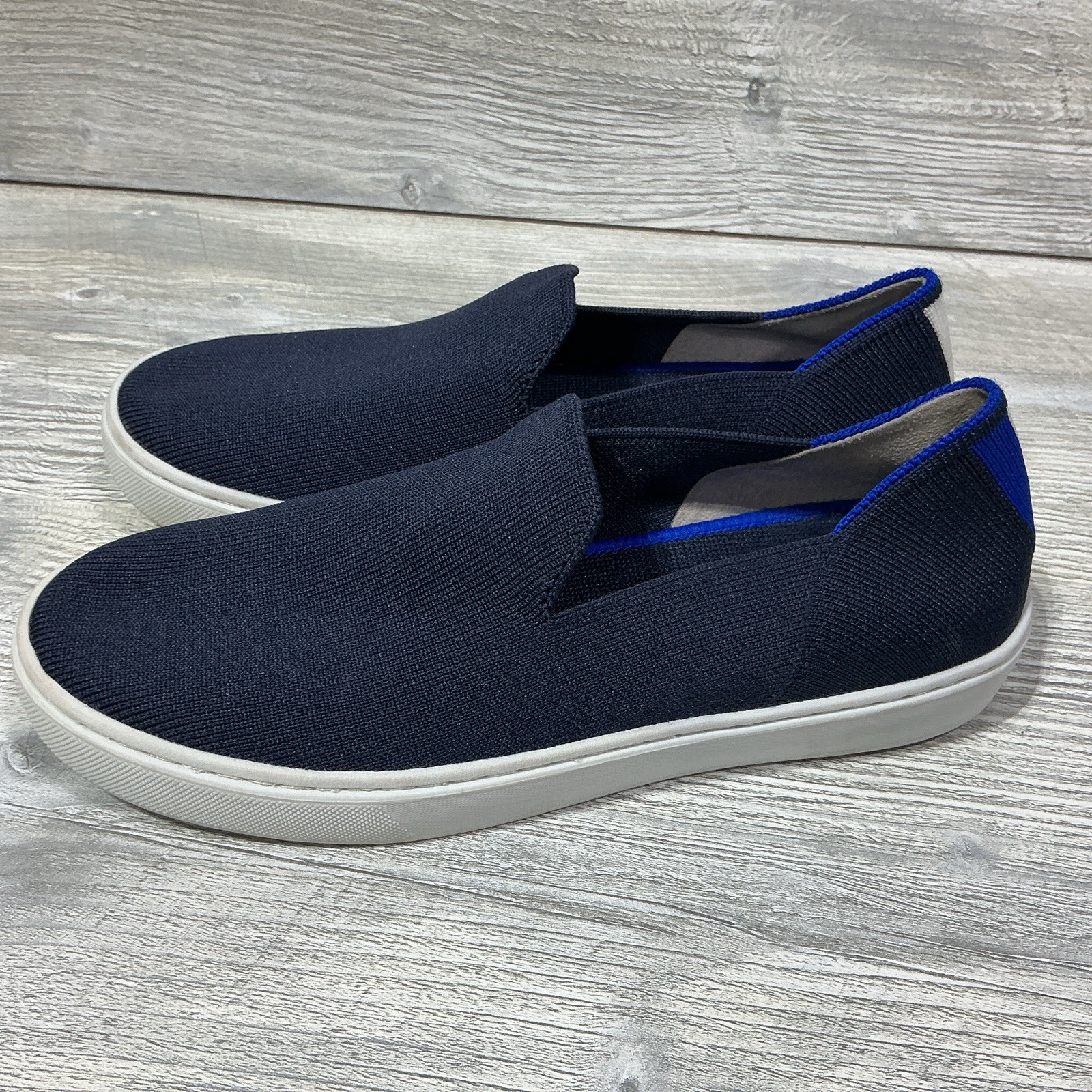 Rothy’s The Original Slip On Sneaker Women’s Casual Shoe Navy Blue Size 6.5