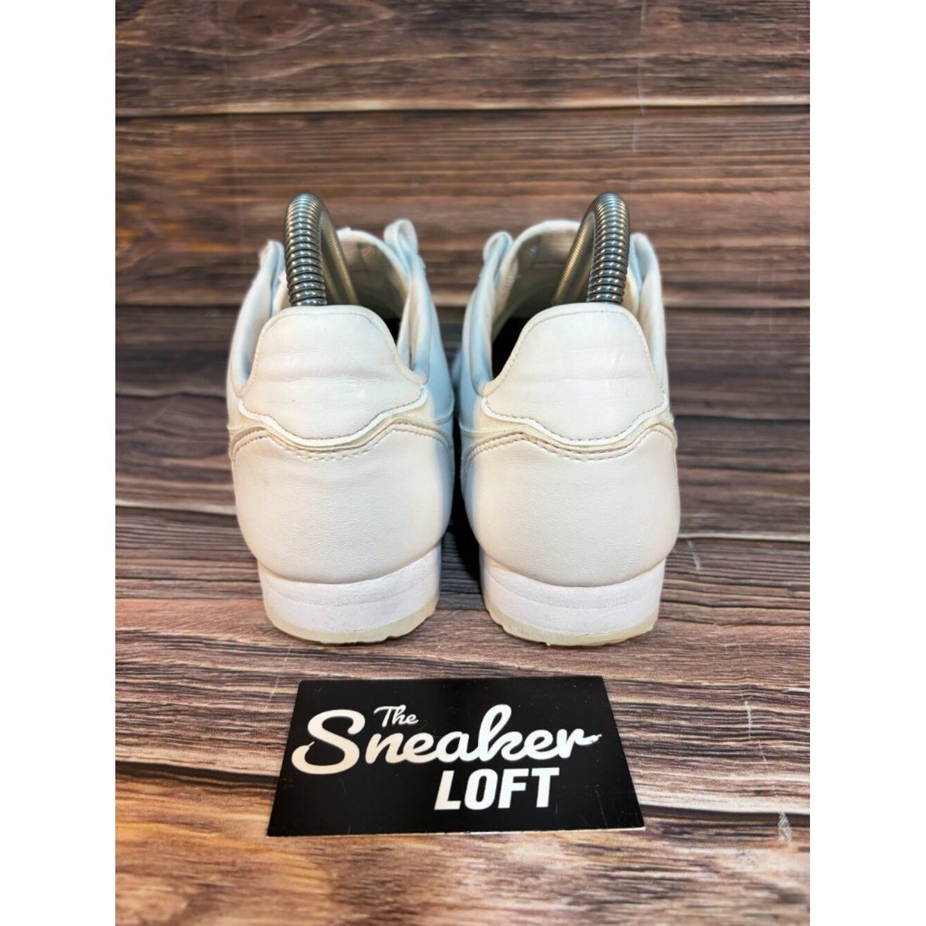 Nike Classic Cortez Triple White Leather Women’s Sneakers Size 8.5