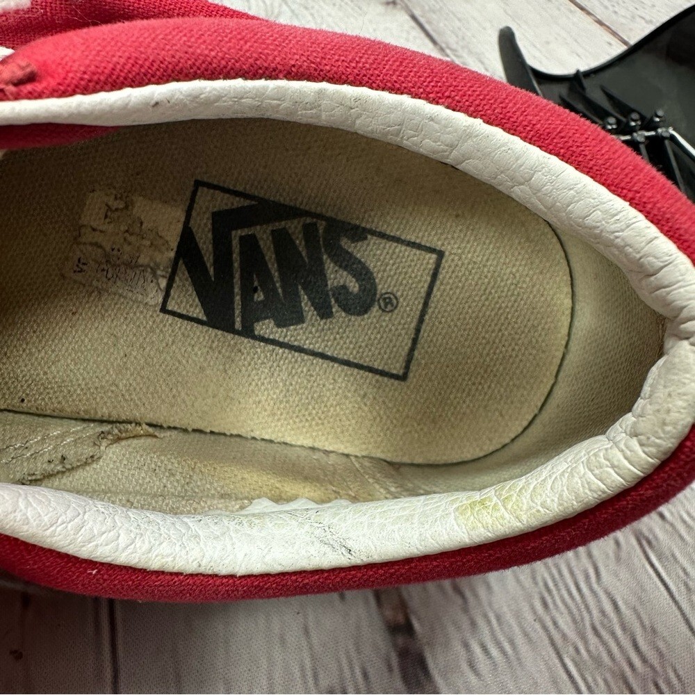 Vans old skool classic suede textile Red Sneakers unisex men 4.5 women 6