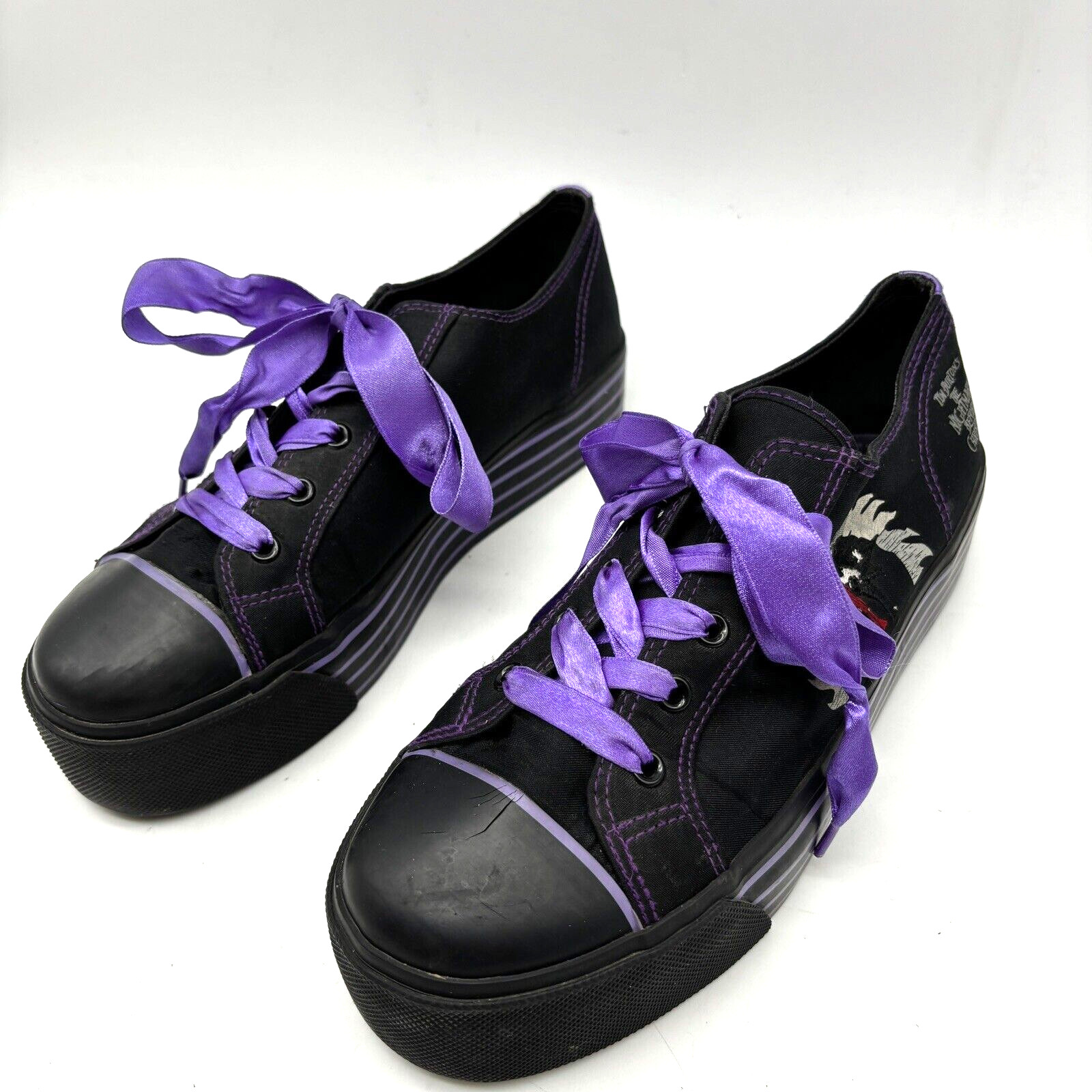 2003 Nightmare Before Christmas 10th Anniversary Black Purple Platform Sneaker 8