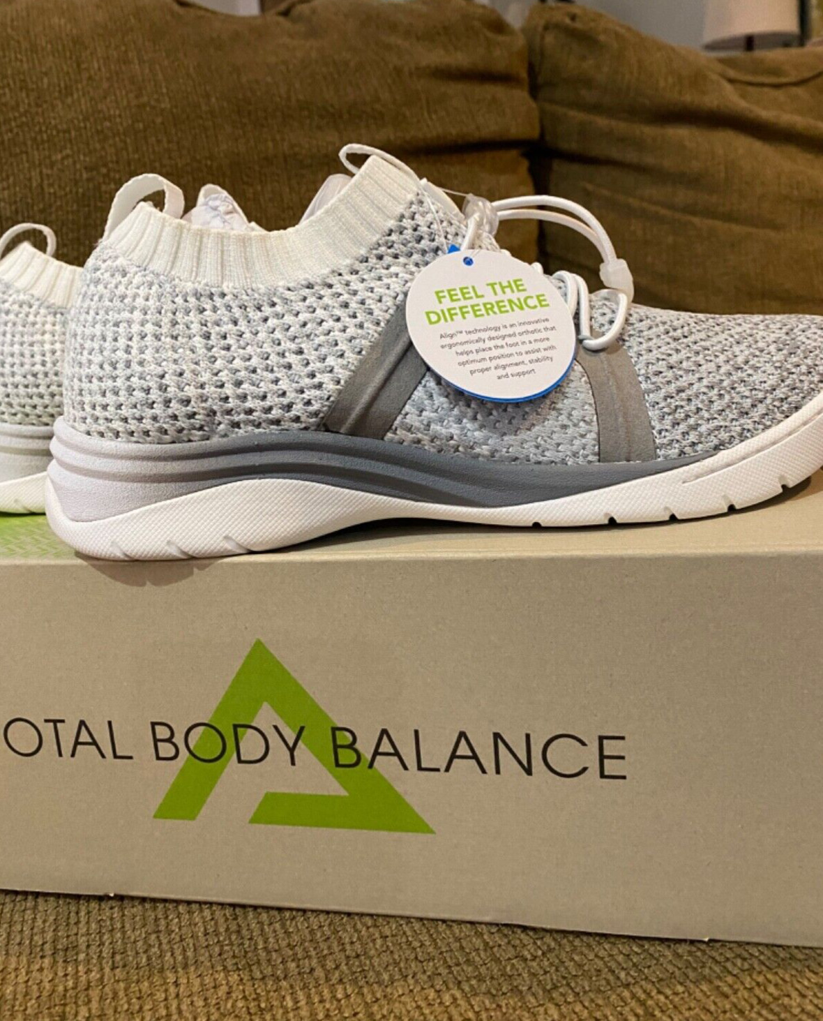 Align womens shoe’s size 8, light gray cloud ombré, good working shoes