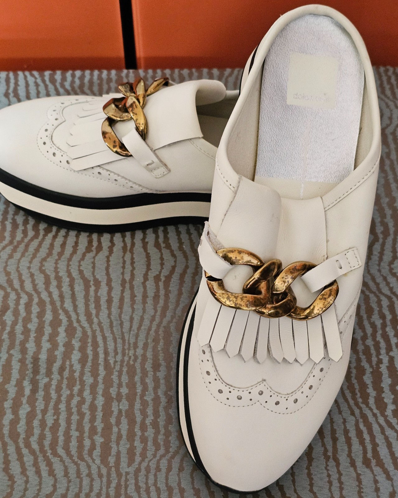 Dolce Vita Rica Sneaker Mule Blk/White Slip On Sz 9.5