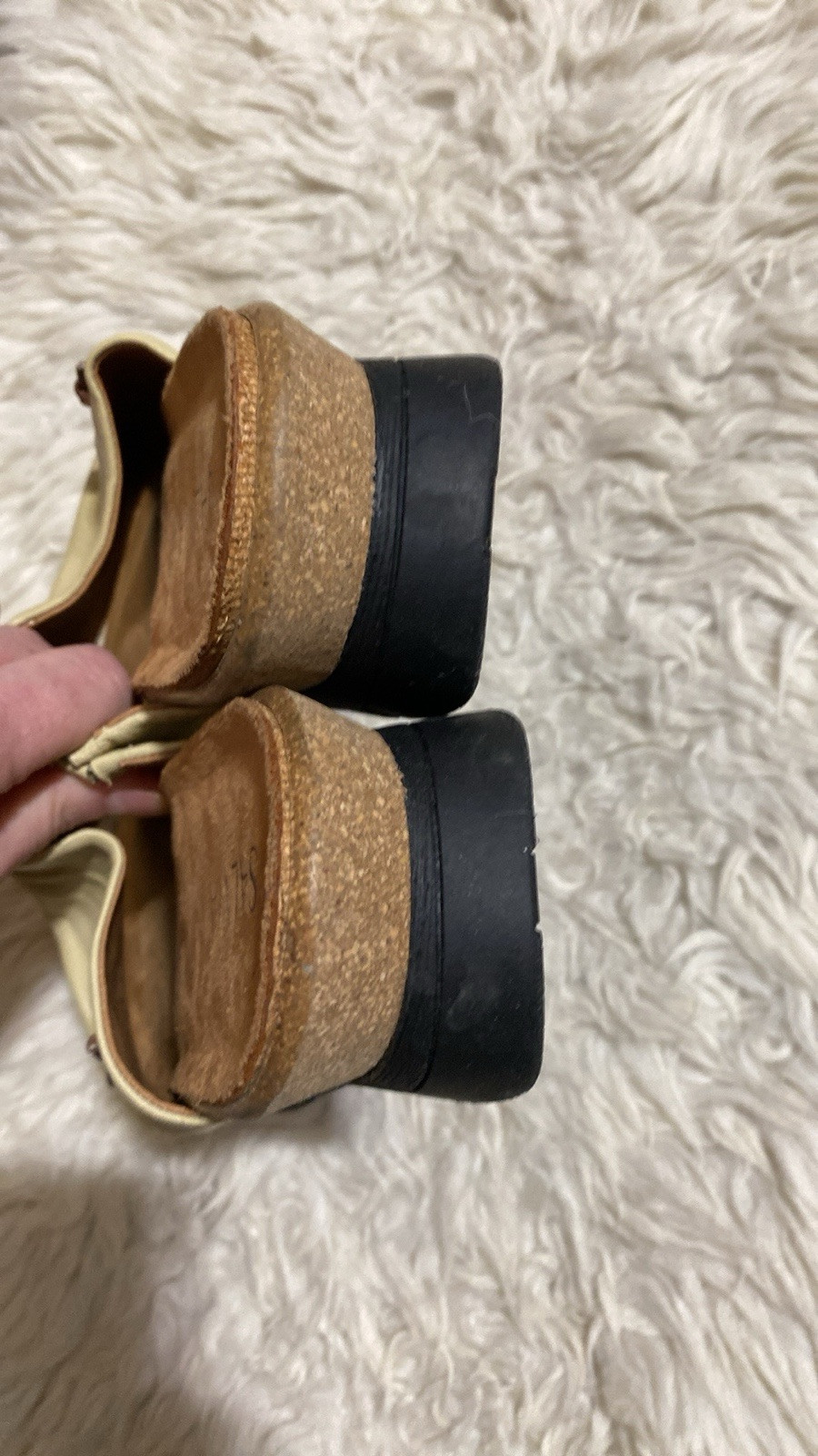 Salvia Blake Womens Platform SlideWedge Comfort Sandal Size 39/40 EULeather