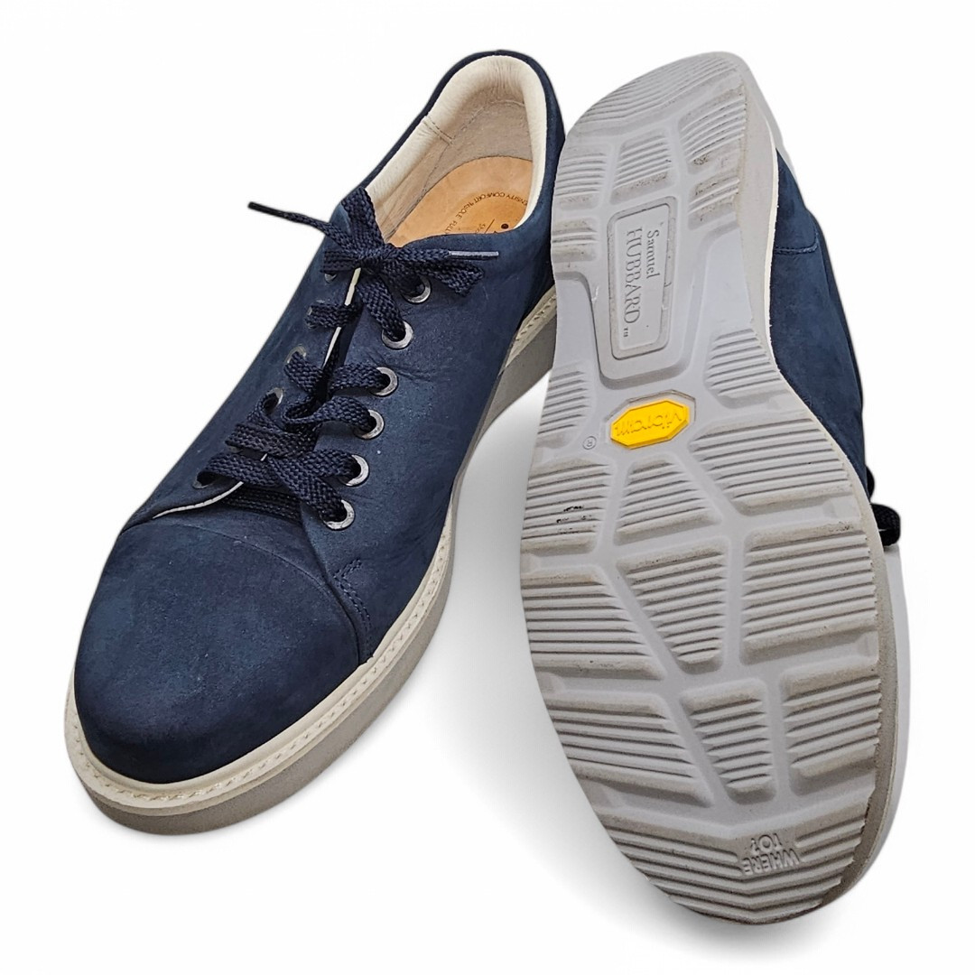 Samuel Hubbard – Fast Navy Suede Sneakers Walking Shoes Womens Sz 8 Vibram Soles