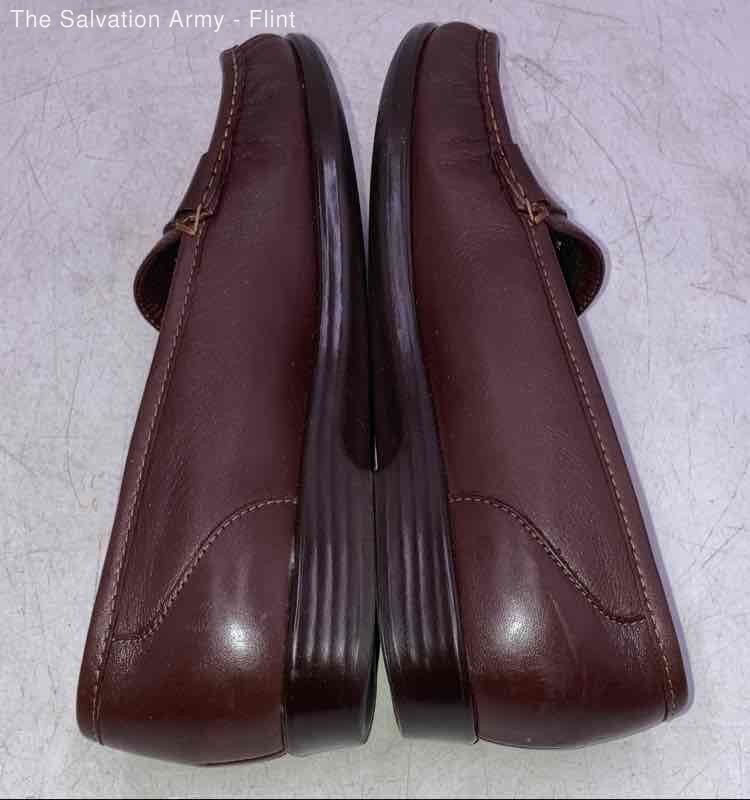 SAS Tripad Comfort Womens Brown Leather Moc Toe Slip-On Loafer Shoes Size 8.5 N