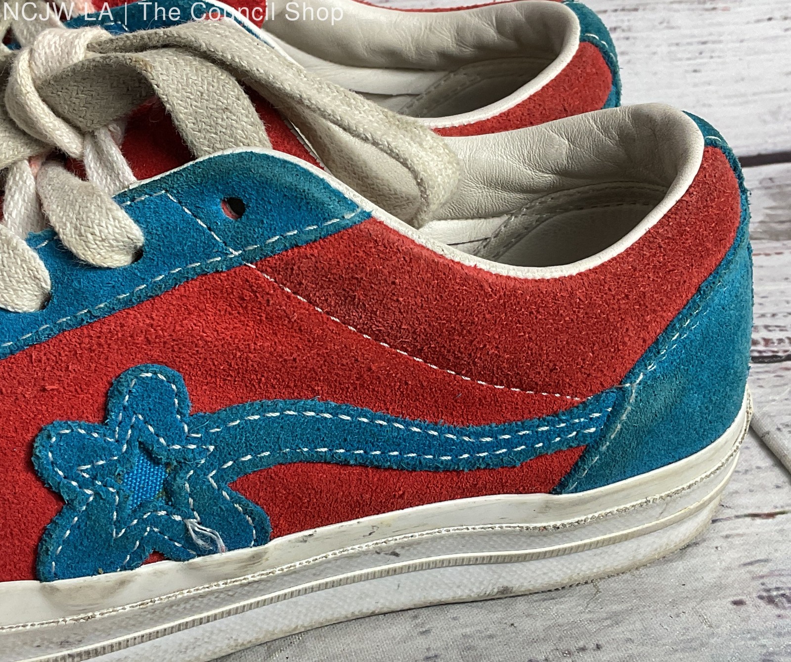 Converse Golf Le Fleur One Star Suede Sneakers Ox Molten Lava Women’s 7 Men’s 5