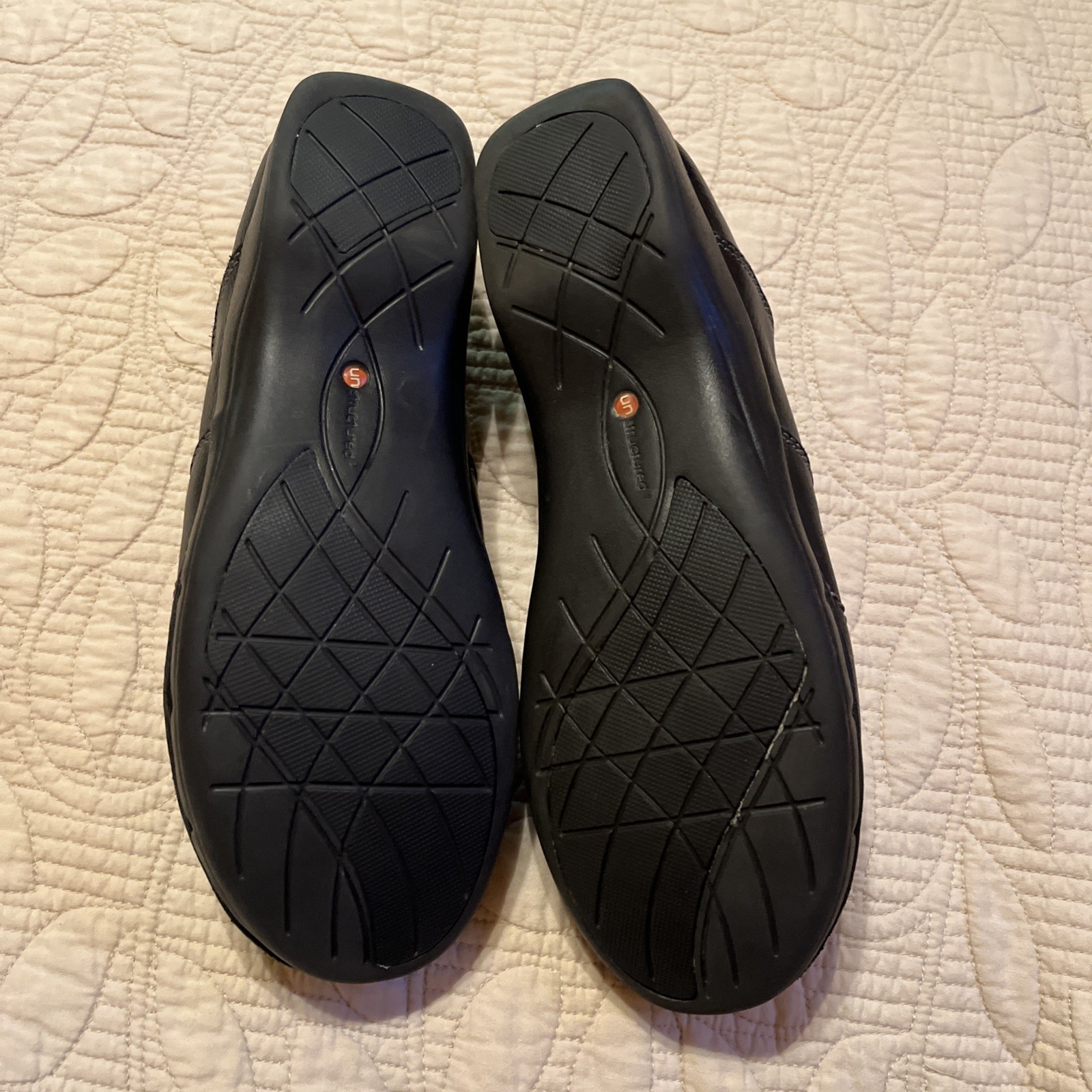 Clarks Unstructured Artisan Un.Loop Black Leather Slip-on Shoes US Size 9N