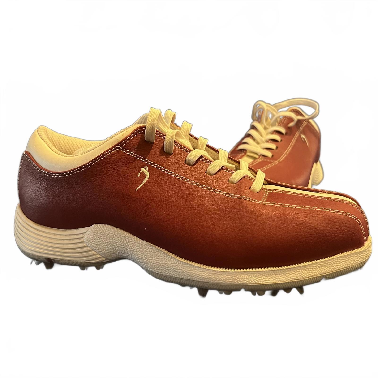 Stylish Red and Cream Golf Shoes – Size 6.5 M (USA)