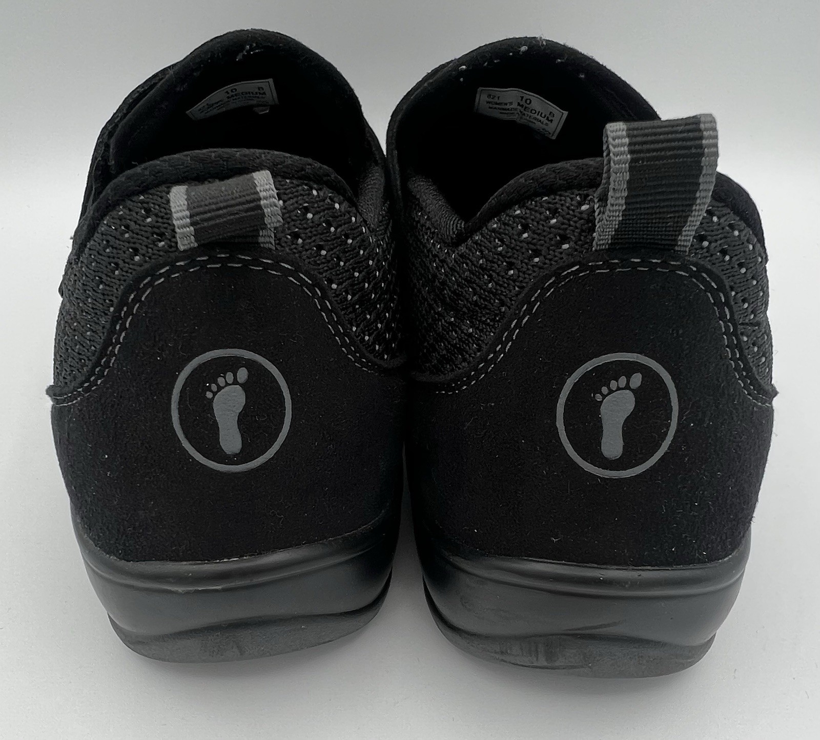Orthofeet Quincy 821 Black 10 B Medium Women’s Slip On Comfort Shoes EUC