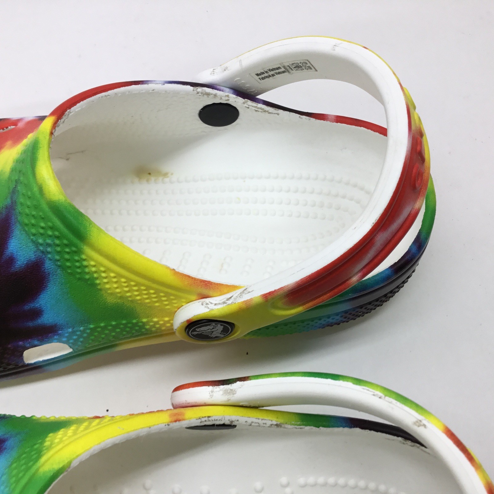 Crocs Tie Dye Multi Color Clog Slip On Shoes Size M4 W6 Colorful