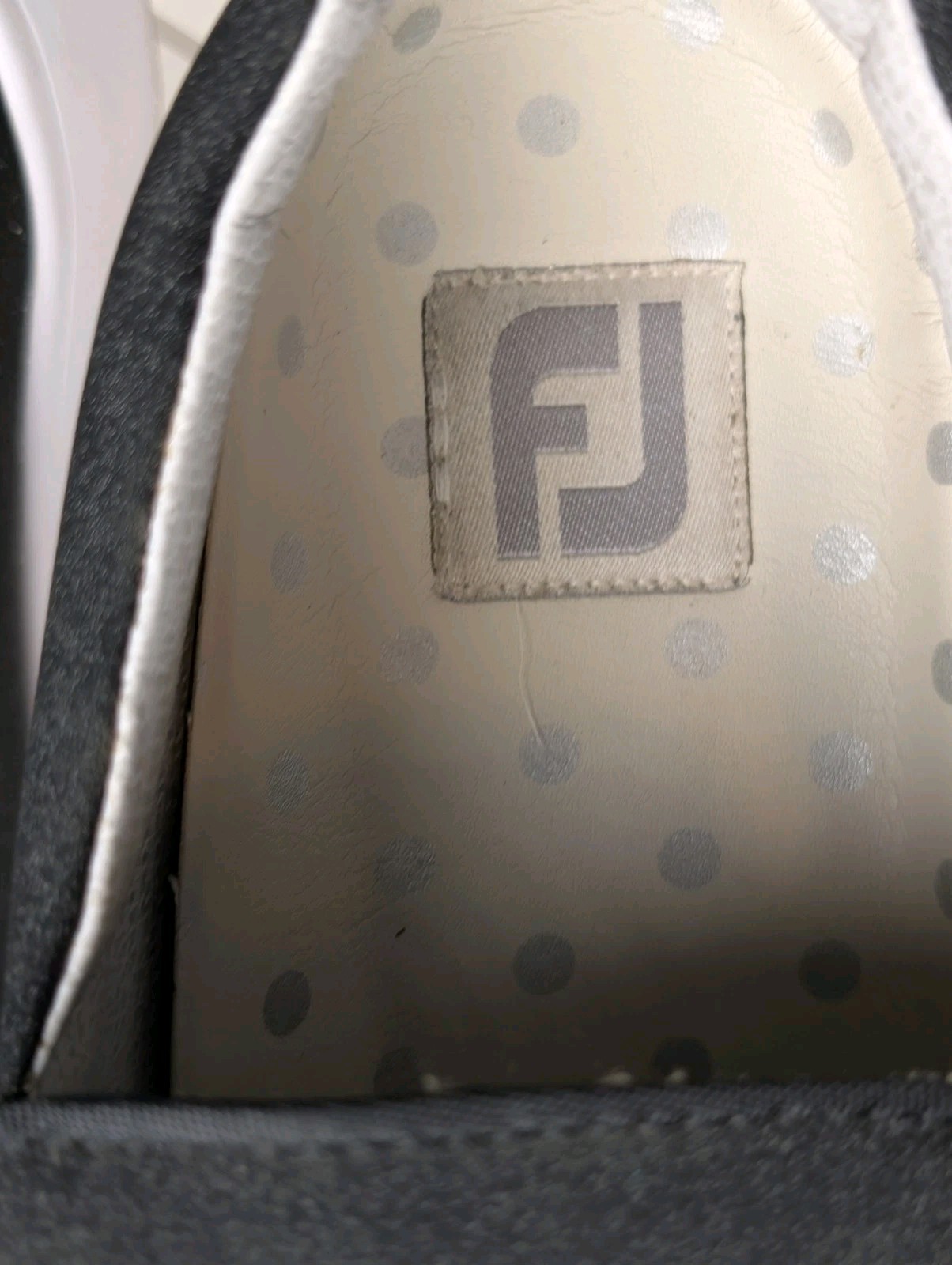 FootJoy Sport Retro Golf Shoes Black Sparkle Slip On Sneakers Women’s Sz 7.5