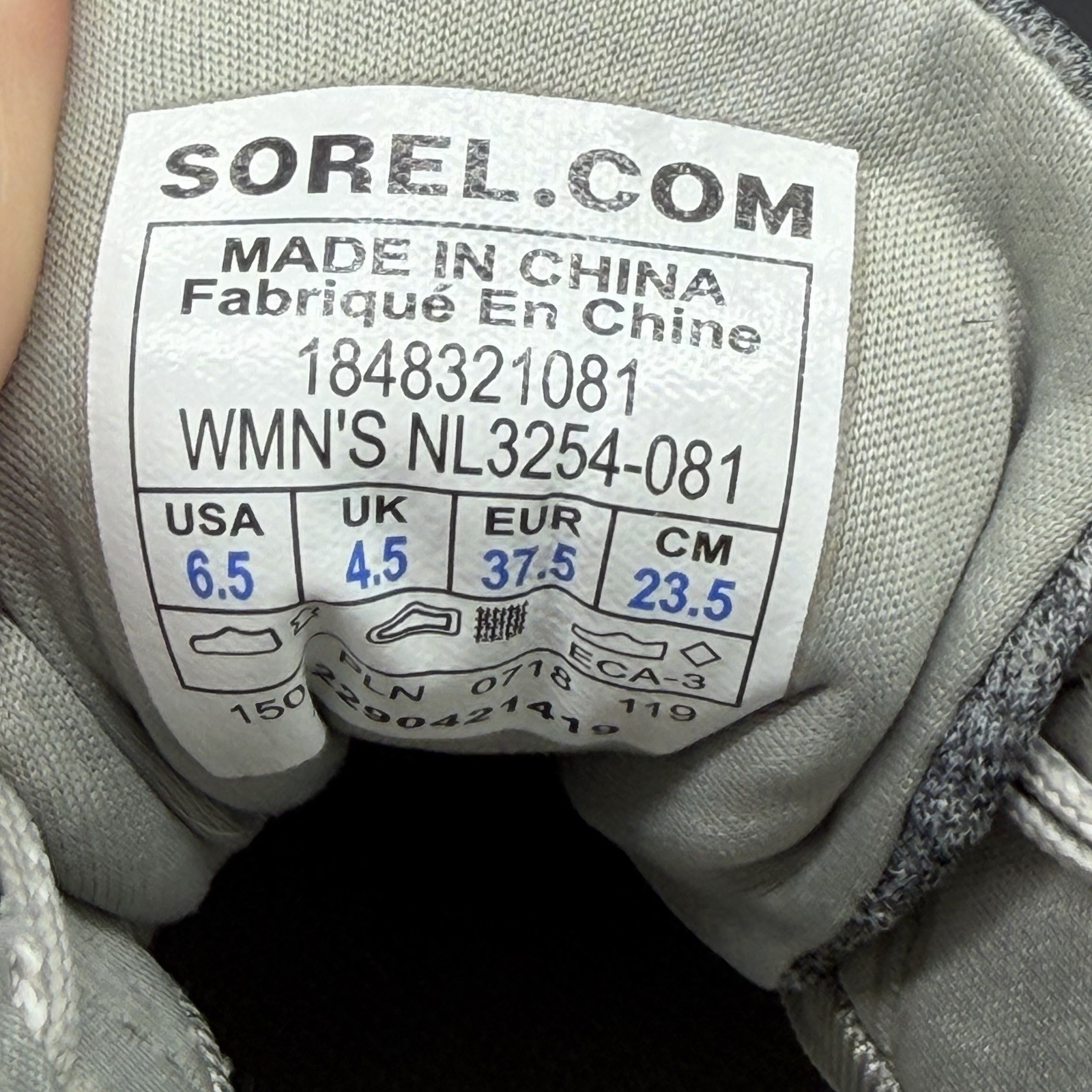 Sorel 6.5 Shoes Waterproof Out N About Plus Sneaker Dove Gray White Women 6.5