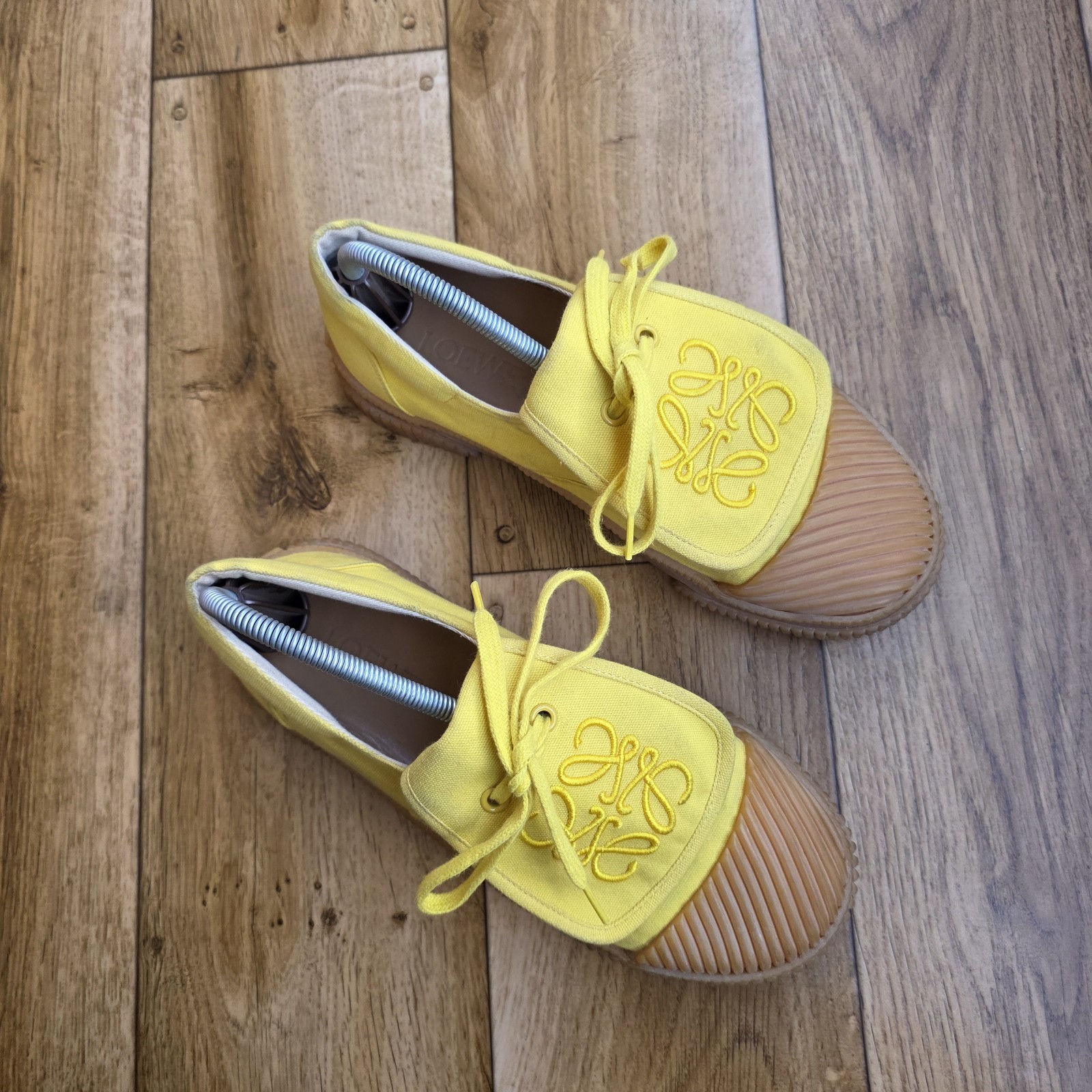 LOEWE ANAGRAM CLOTH TRAINERS SIZE 38 EU, 7.5 US, 5 UK