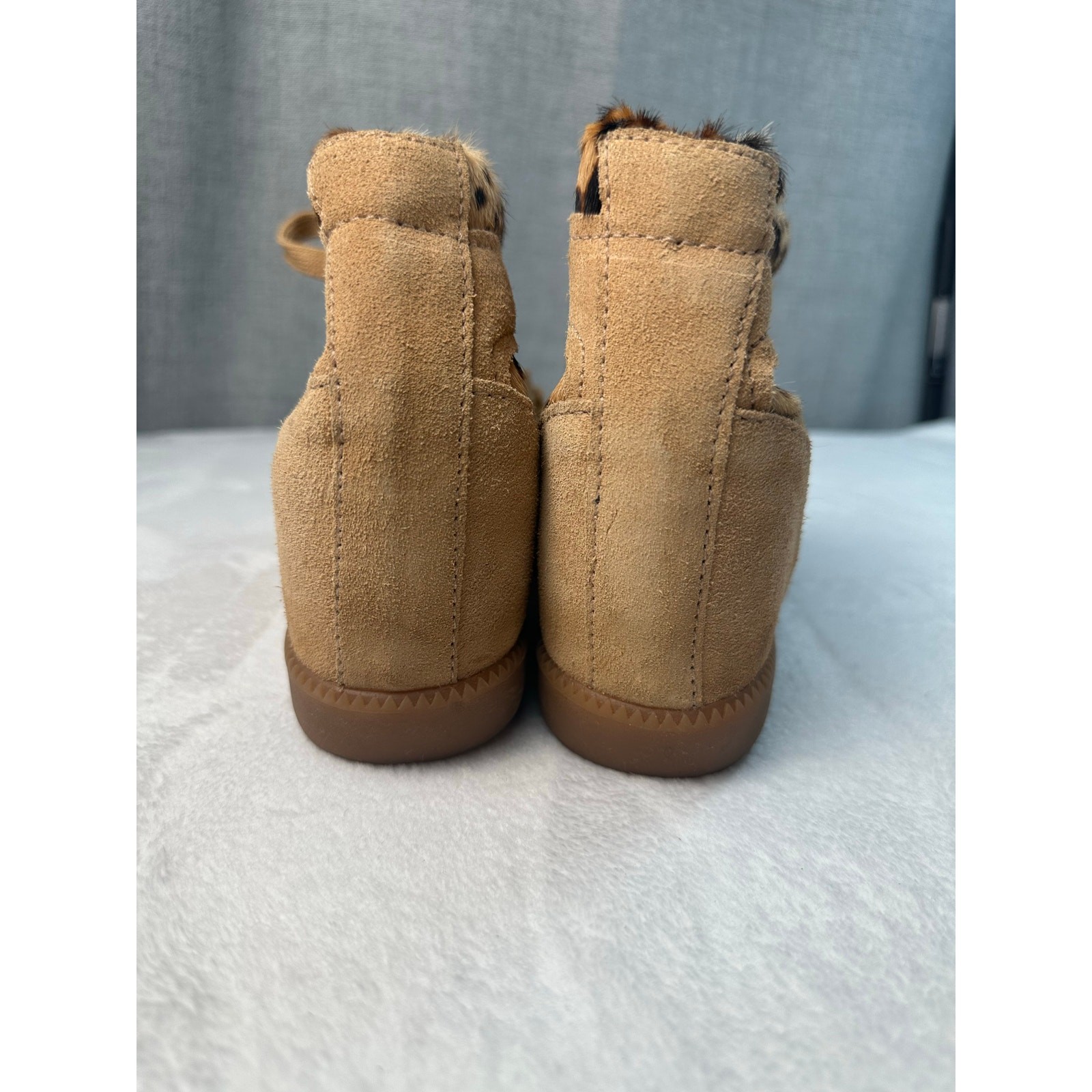 Schutz Pony Hair Camurcao Sunkiss Wedge Heeled Sneaker Size 9 EUC
