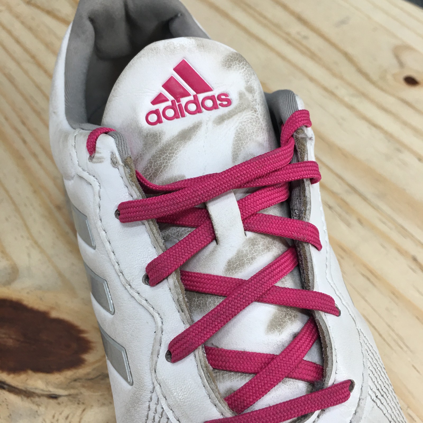 Adidas Shoes Womens 9.5 Bounce Golf Sneakers White Leather Lace Up Sports AC8283