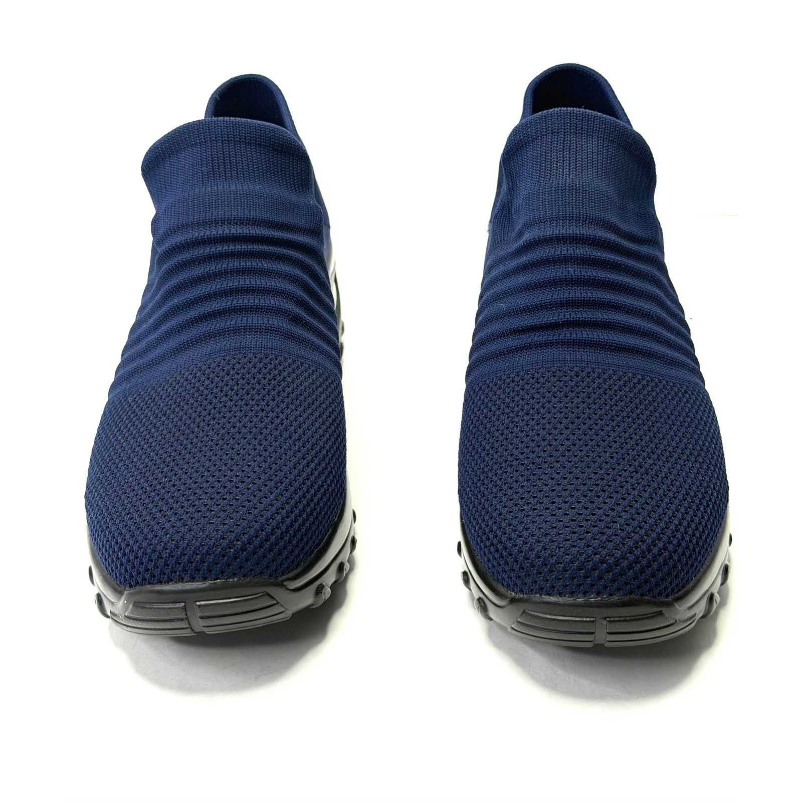 Slow Man Women’s Walking Shoes Sock Sneakers Navy Blue Size 9