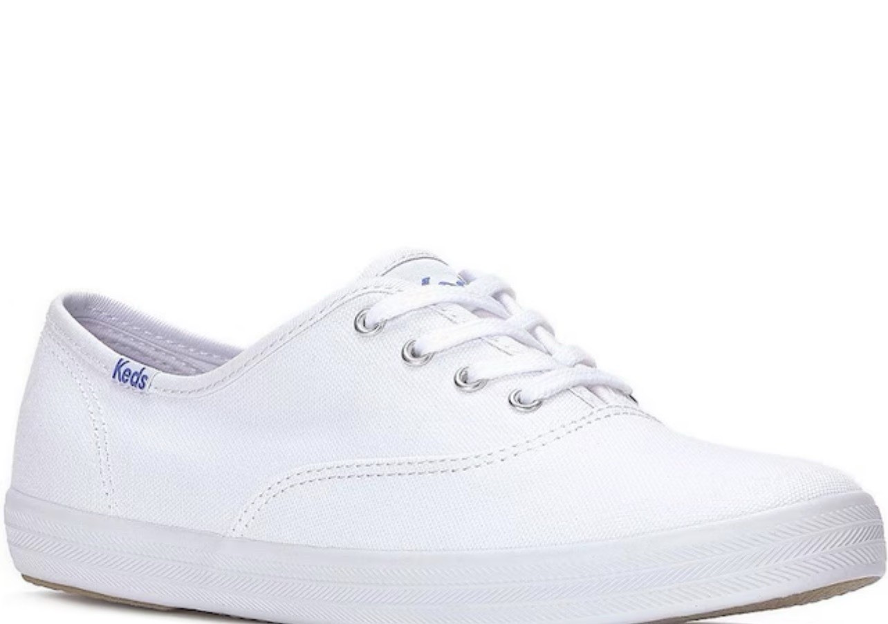 KEDS White Lace Up Sneakers WF34000 Canvas Champion Oxford Women’s 9.5