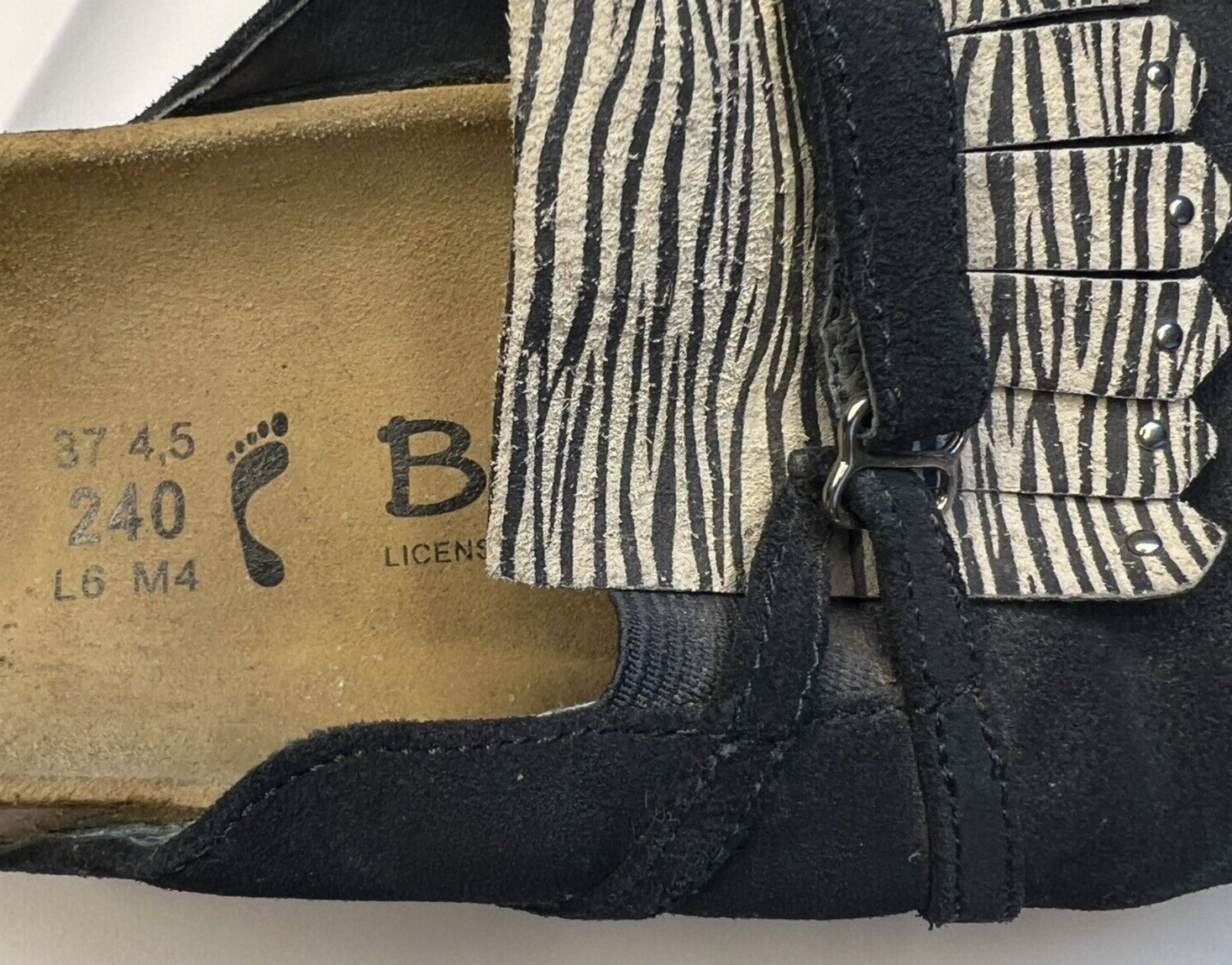 Birkenstock Betula Boston Black Suede Clogs Women’s Size 37 Narrow