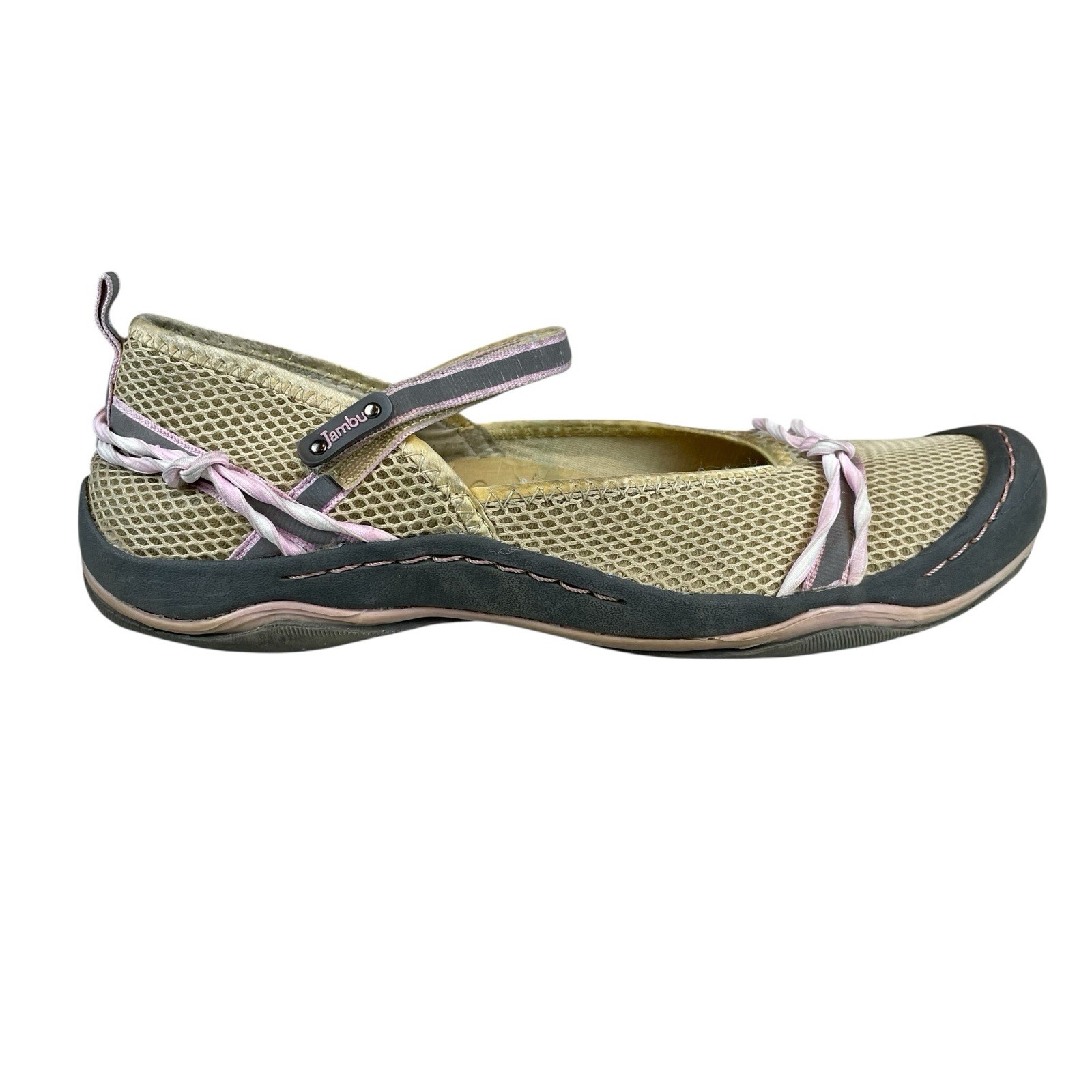 Jambu Rainbow Mesh-Vegan Mary Jane Shoes Women’s 8M Terra Fusion Design Textile