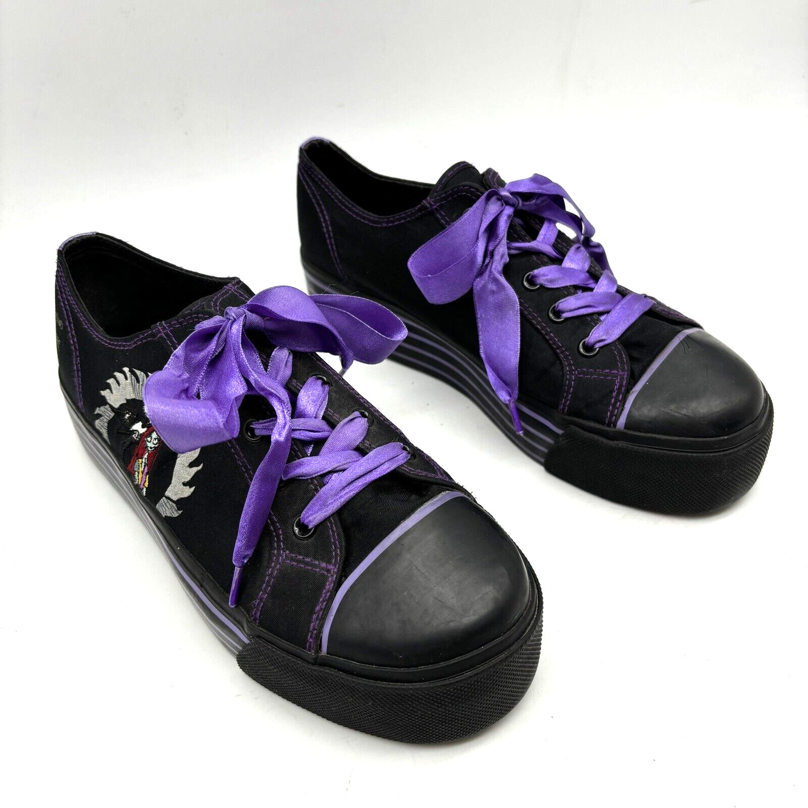 2003 Nightmare Before Christmas 10th Anniversary Black Purple Platform Sneaker 8