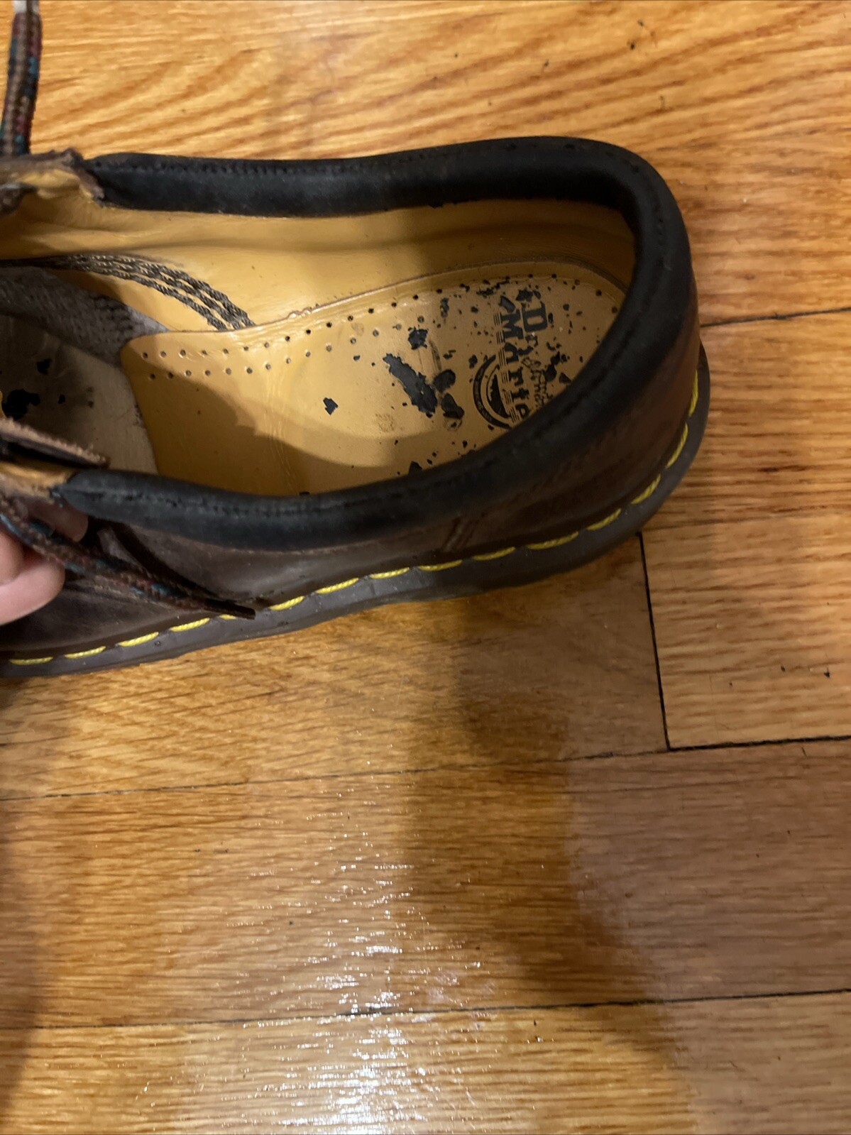 Dr Martens Brown Leather Clunky Sole 5 Eye Oxfords 8053 Women’s Size 7